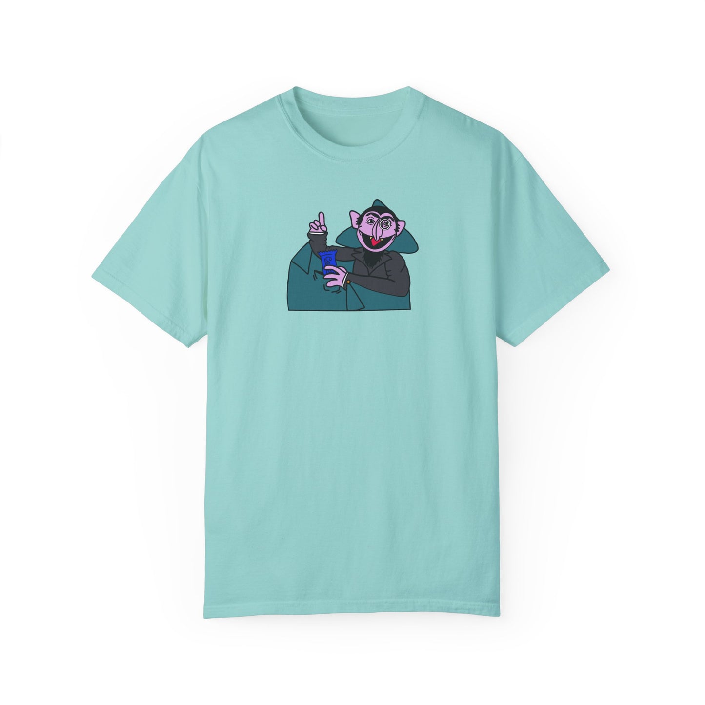 The Count Stealing Candy Tee - Sesame Street The Count Parody Shirt