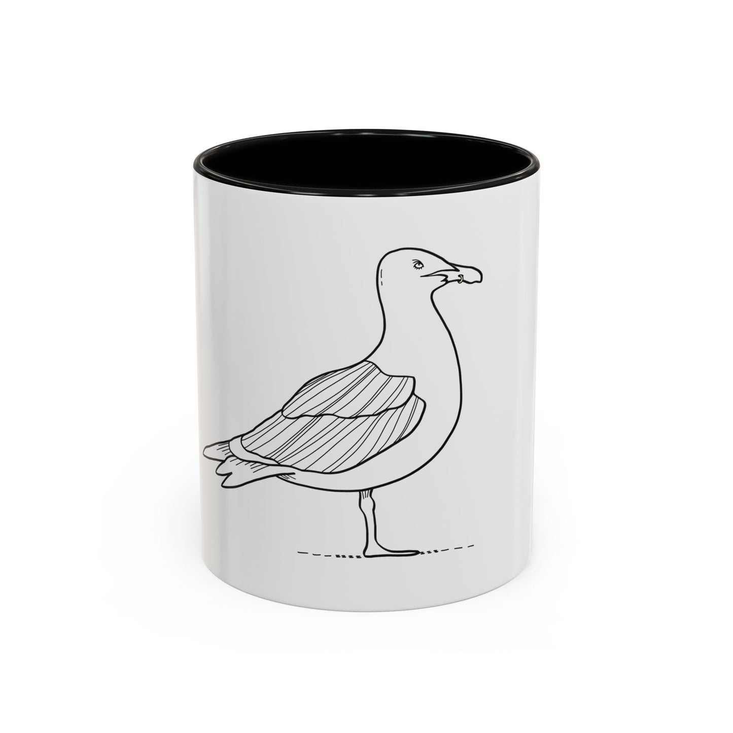 Hot Gull Accent Mug - One Bird