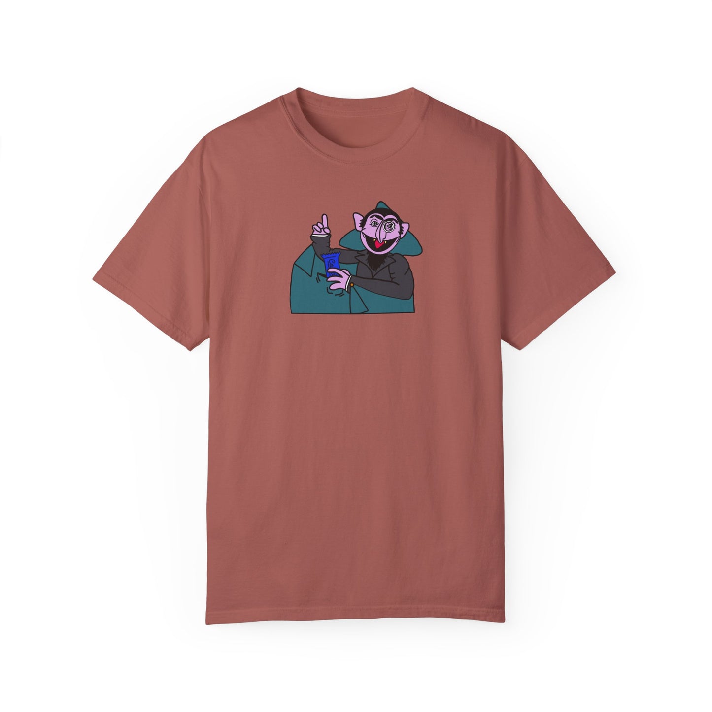 The Count Stealing Candy Tee - Sesame Street The Count Parody Shirt