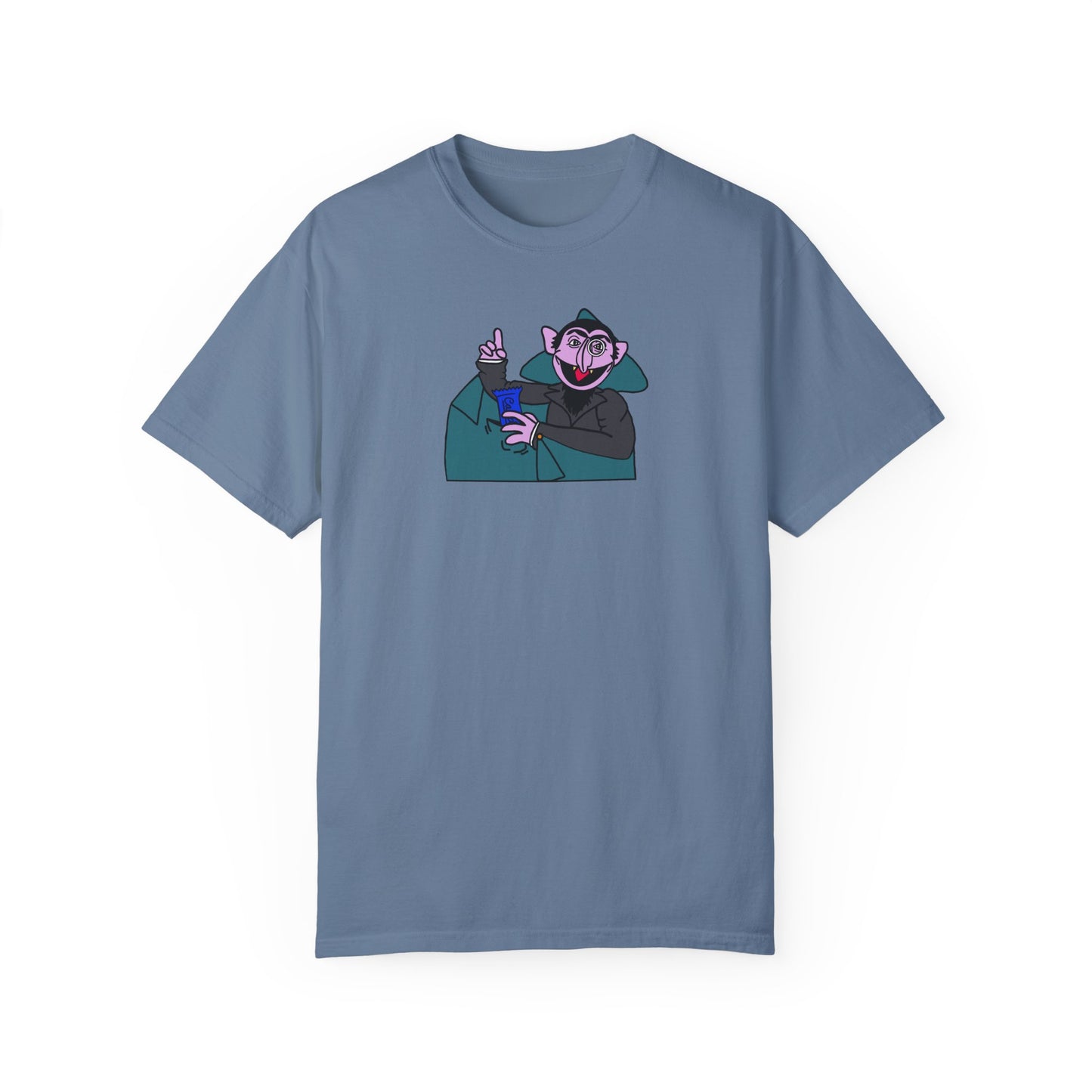 The Count Stealing Candy Tee - Sesame Street The Count Parody Shirt