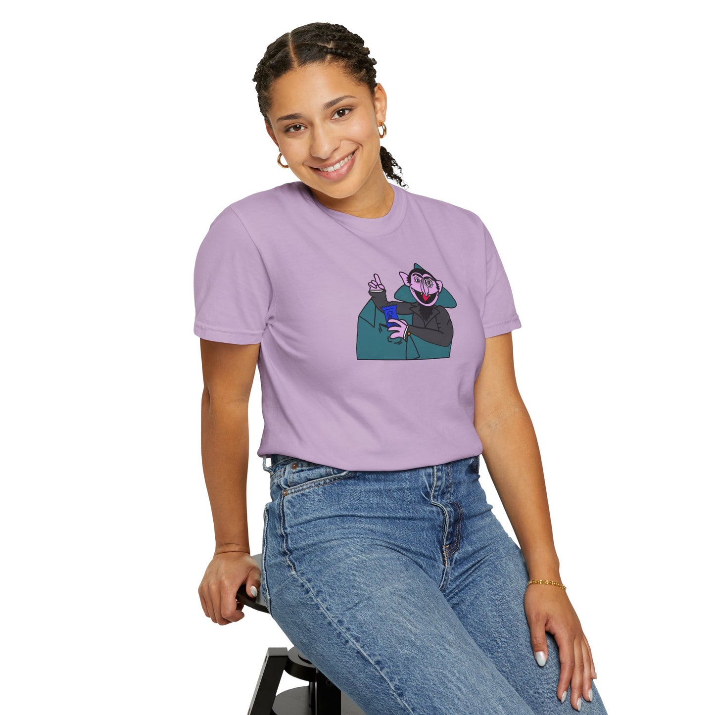 The Count Stealing Candy Tee - Sesame Street The Count Parody Shirt