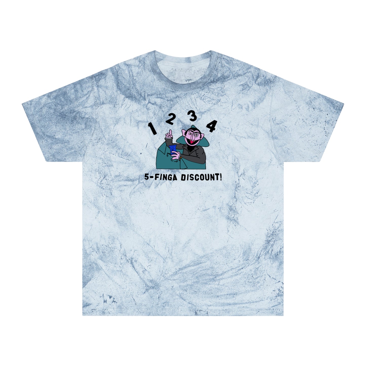 Five Finger Discount Color Blast Tee - Sesame Street The Count Parody Shirt