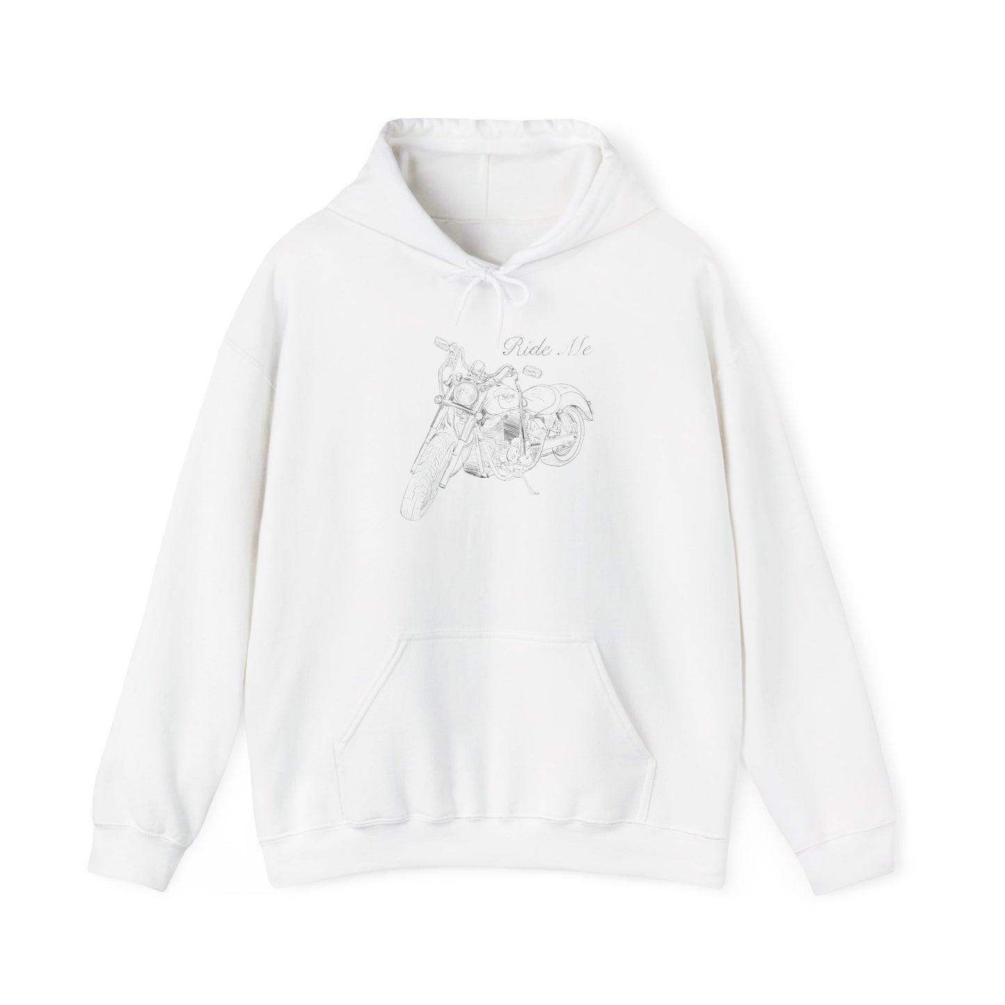 Ride Me Harley Motorcycle Drawing Hoodie Sweatshirt