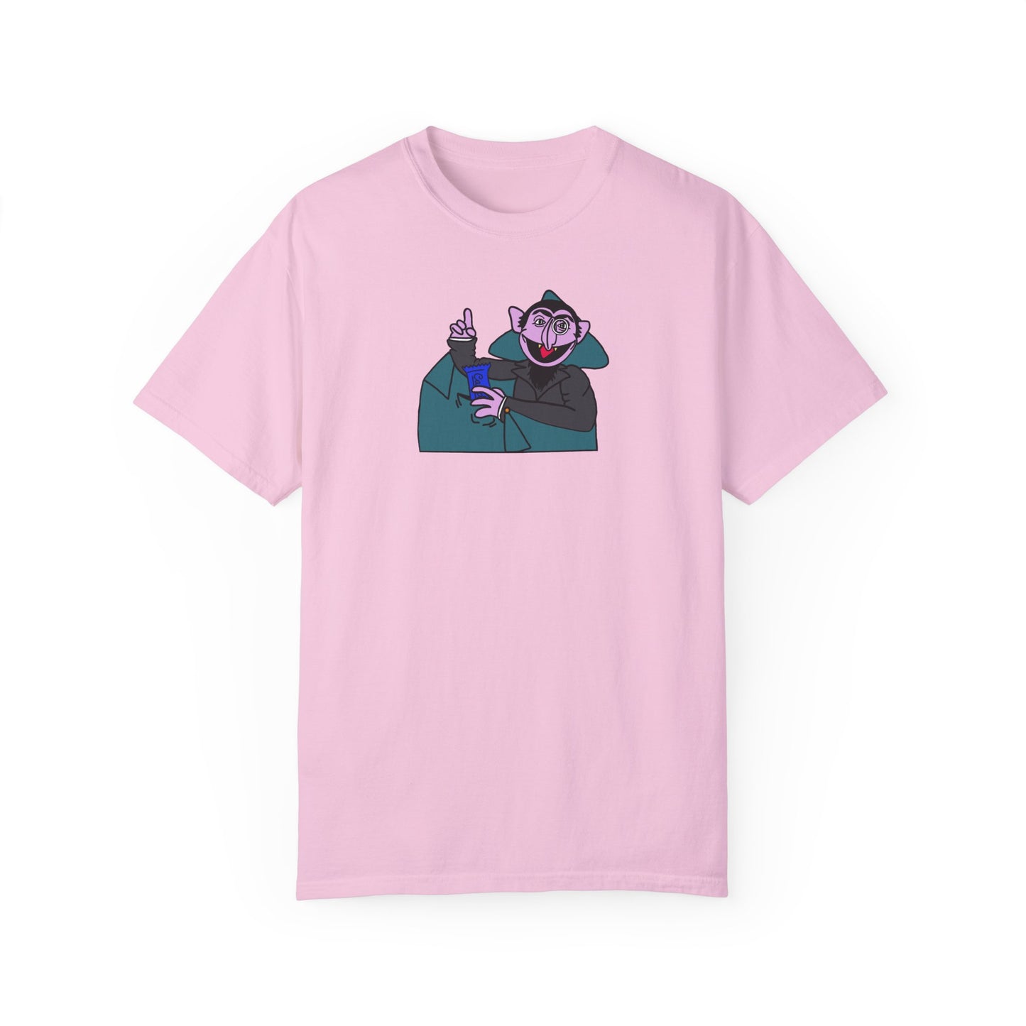 The Count Stealing Candy Tee - Sesame Street The Count Parody Shirt