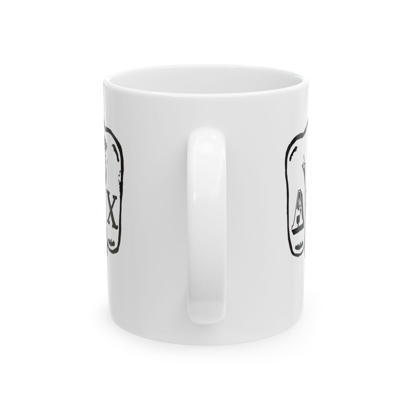 Austin Texas Knuckle Tats Tattooed Fists Mug