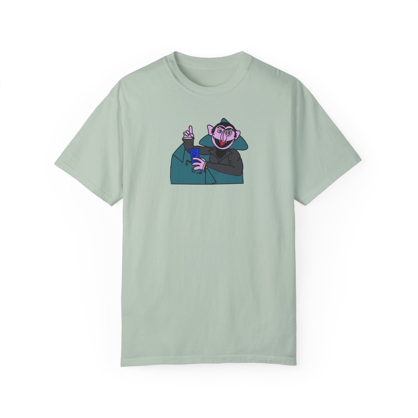 The Count Stealing Candy Tee - Sesame Street The Count Parody Shirt