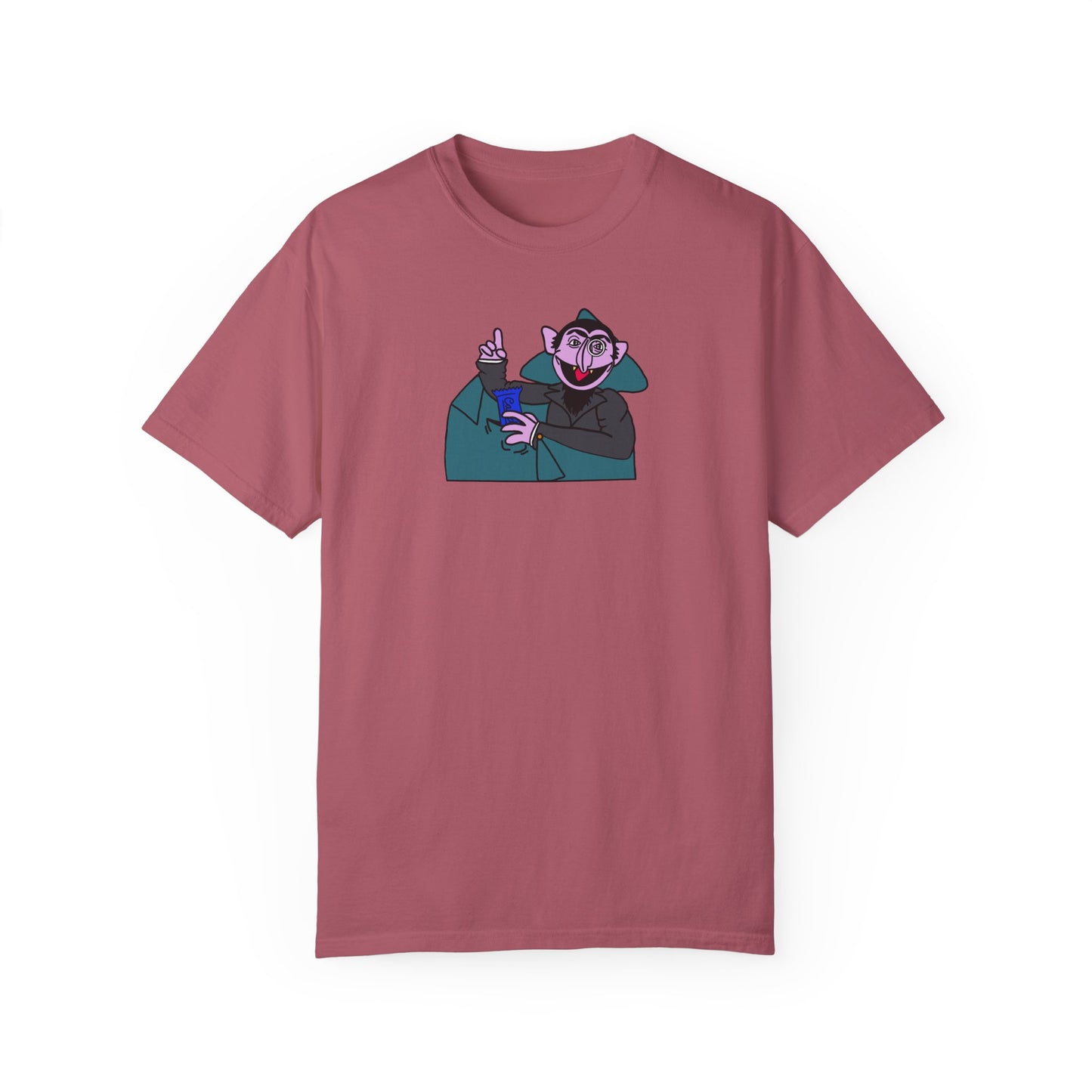 The Count Stealing Candy Tee - Sesame Street The Count Parody Shirt