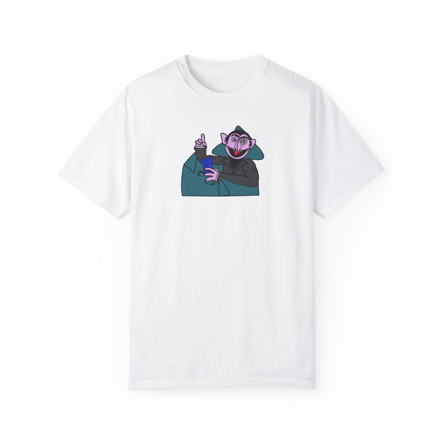 The Count Stealing Candy Tee - Sesame Street The Count Parody Shirt