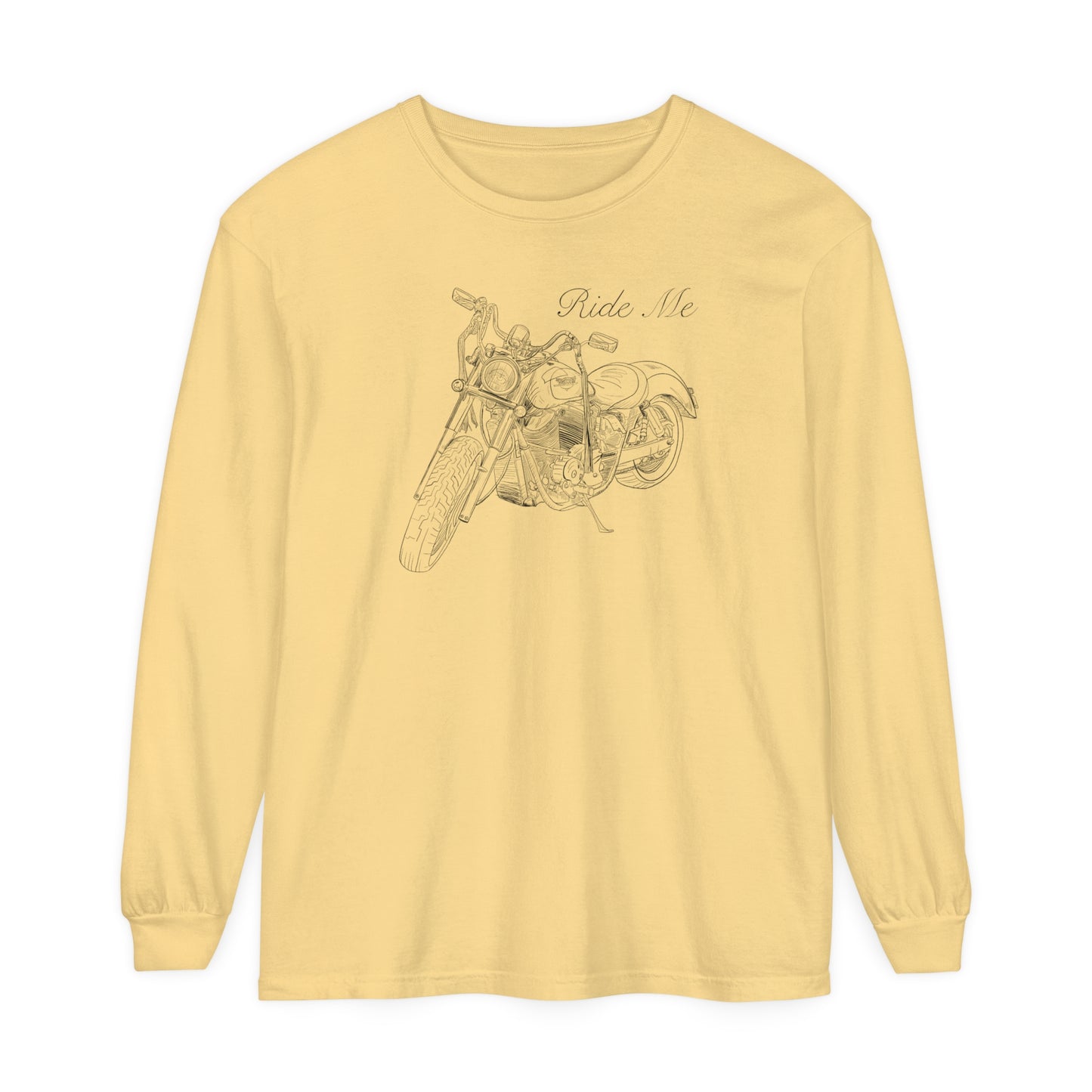 Ride Me Motorcycle Long Sleeve Tee