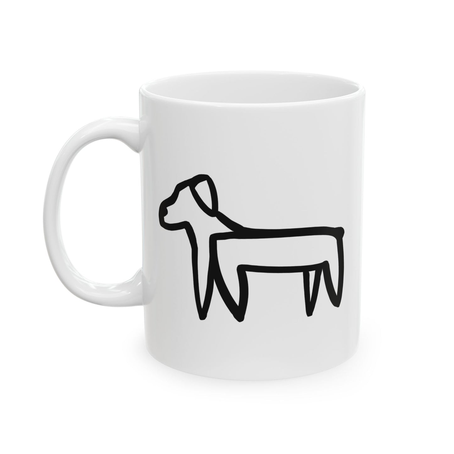 Dog Drawing Mug - Two Dogs Edition