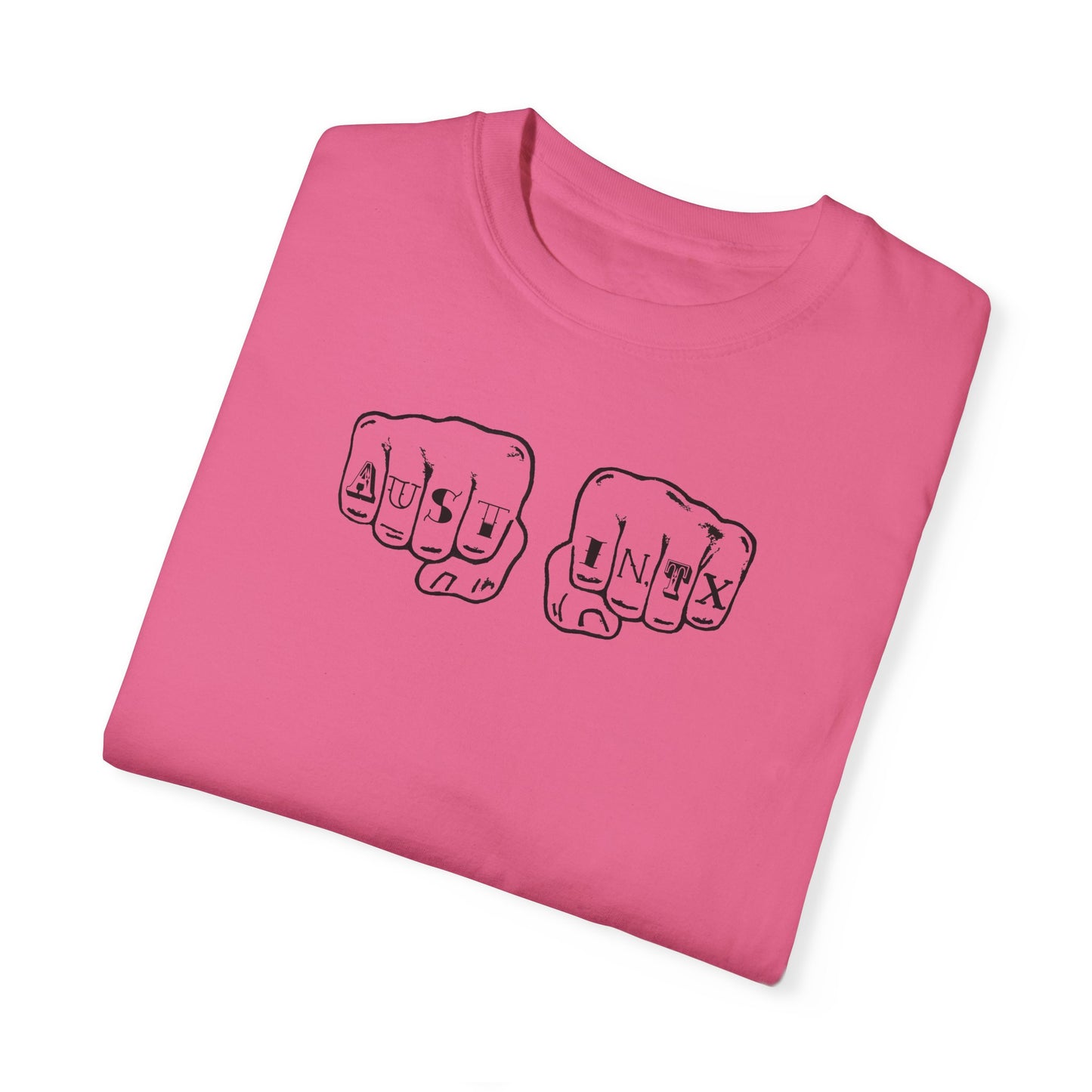 Austin Knuckle Tats - Tattooed Fists Tee