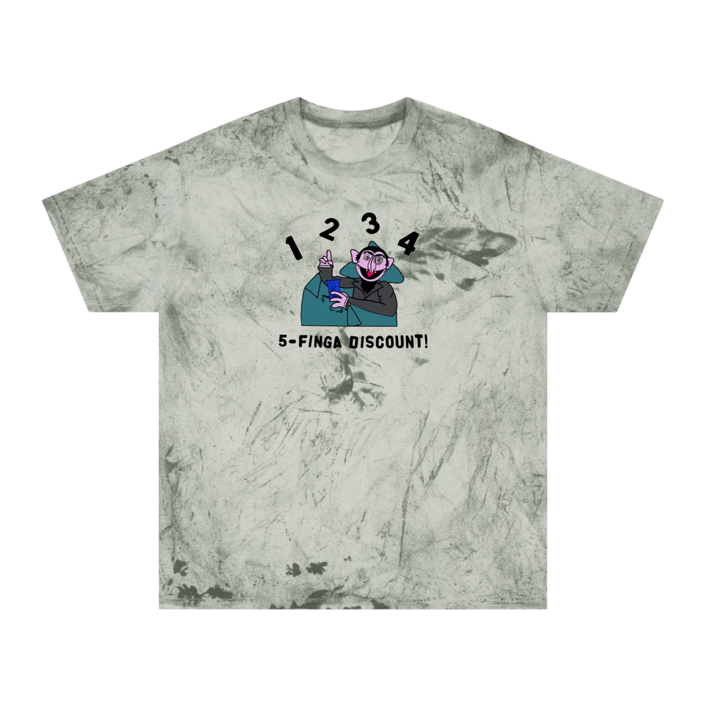 Five Finger Discount Color Blast Tee - Sesame Street The Count Parody Shirt