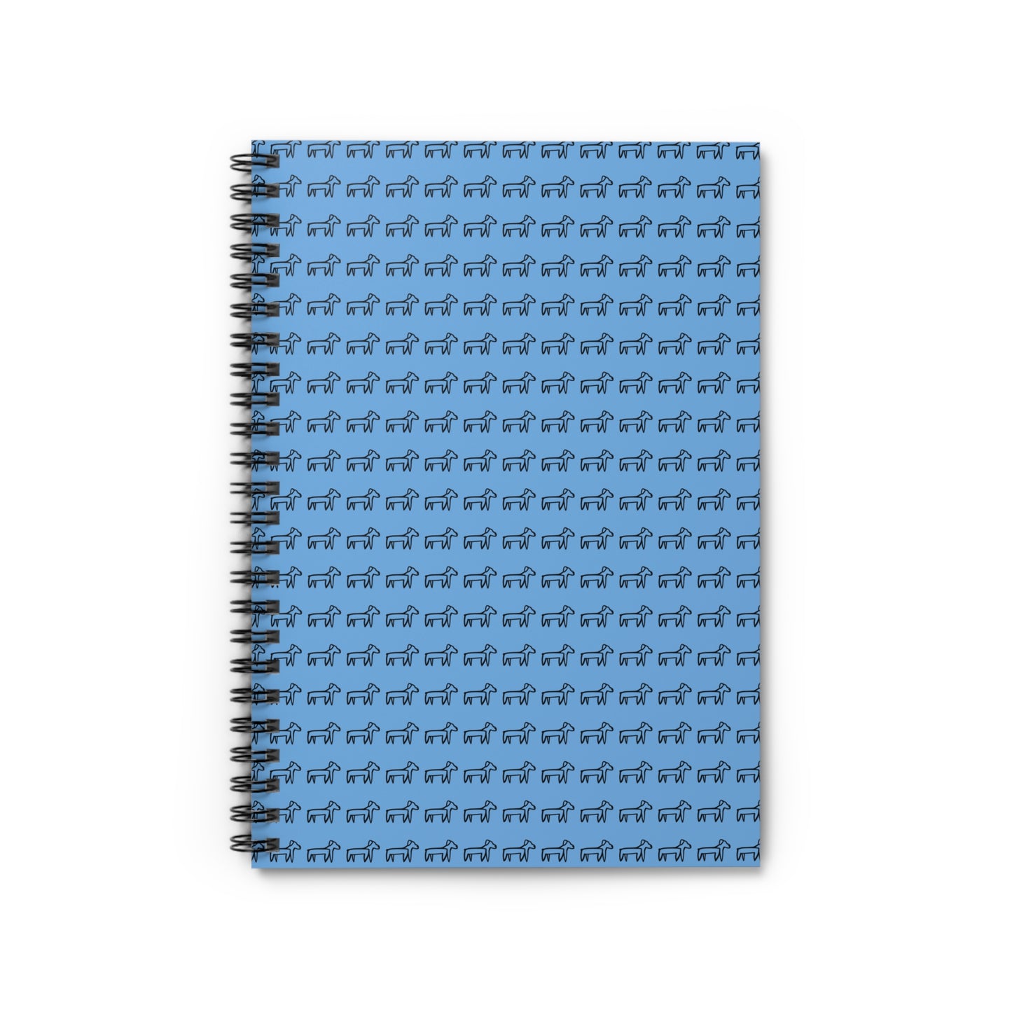 Blue Dogs Pattern Spiral Notebook