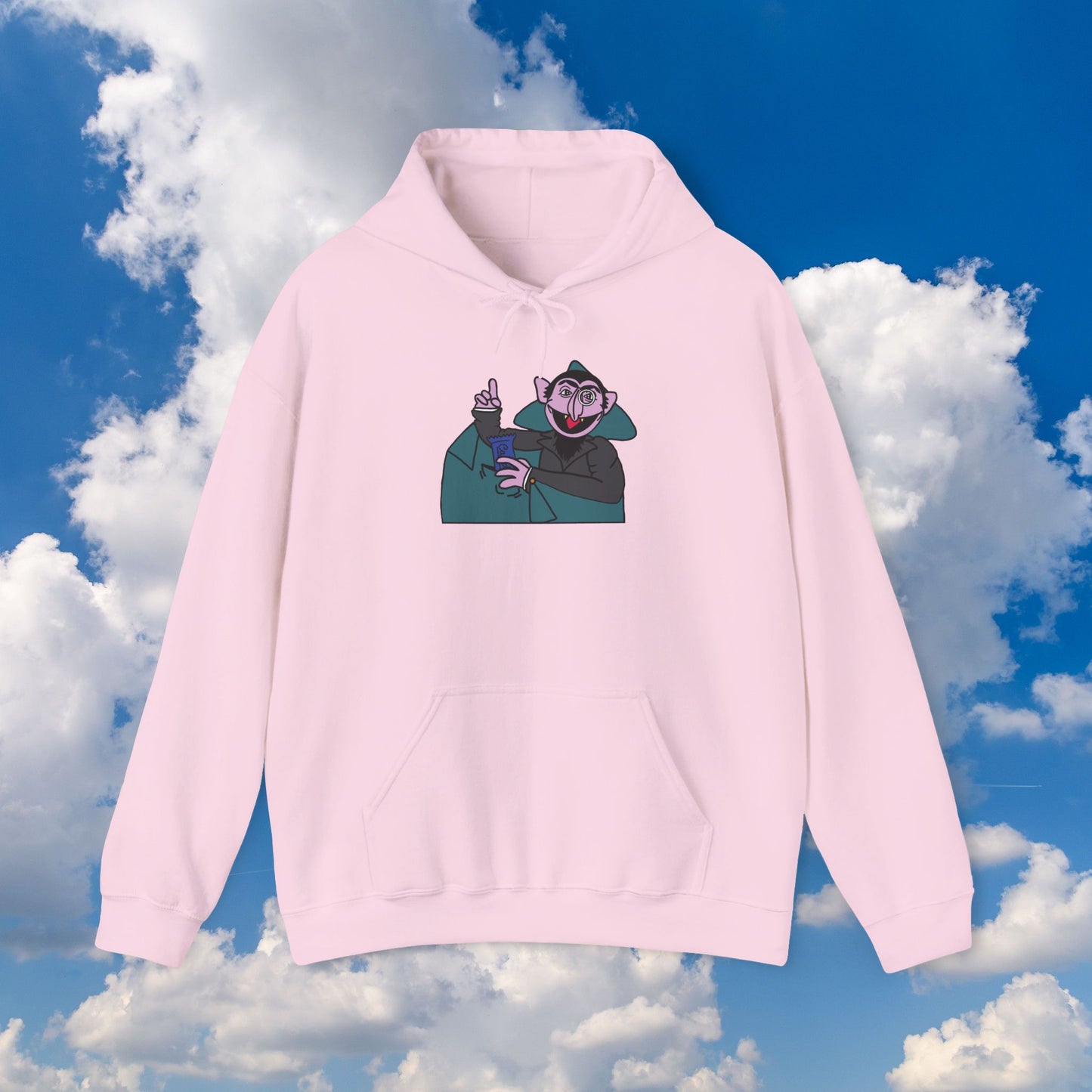 The Count Stealing Candy Hoodie - Sesame Street The Count Parody Hooded Sweatshirt