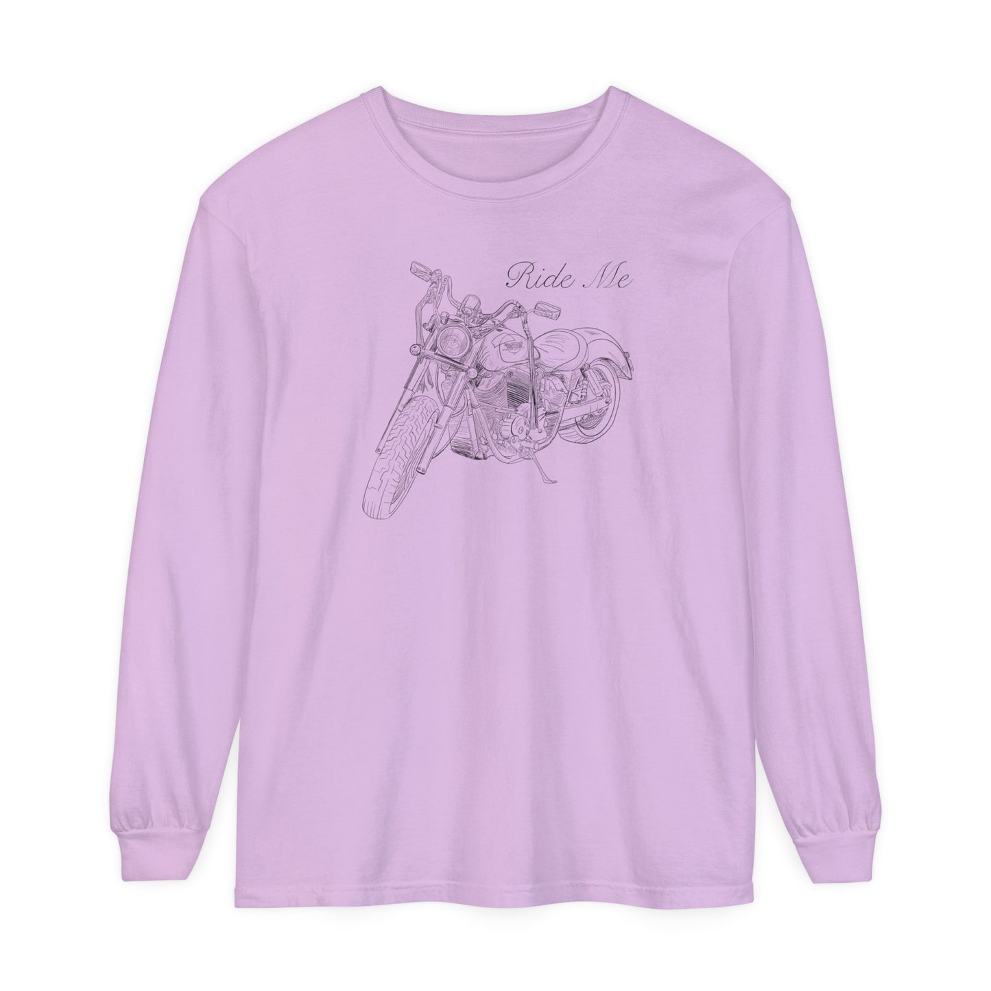 Ride Me Motorcycle Long Sleeve Tee