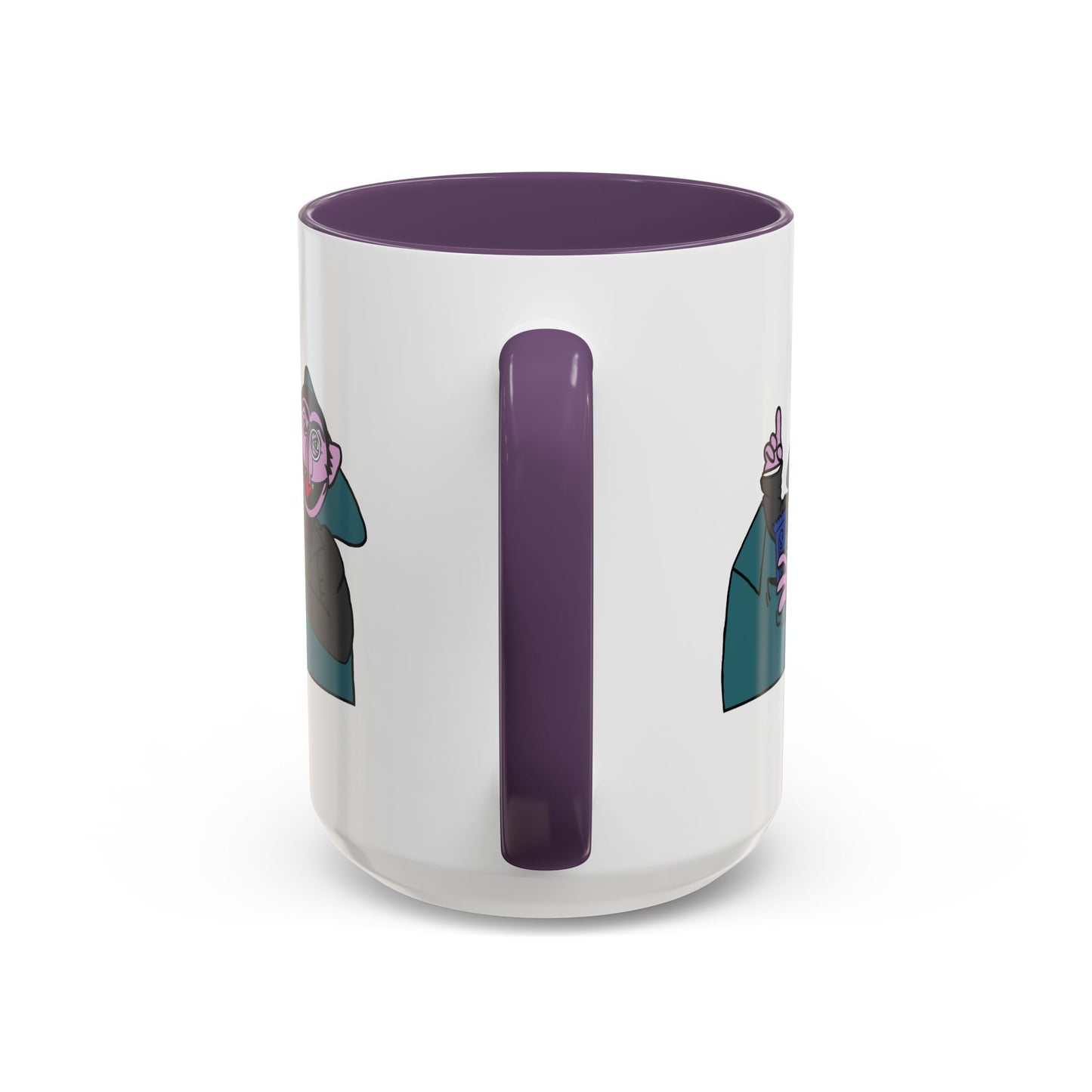The Count Stealing Candy Accent Mug - Sesame Street The Count Parody Coffee Mug