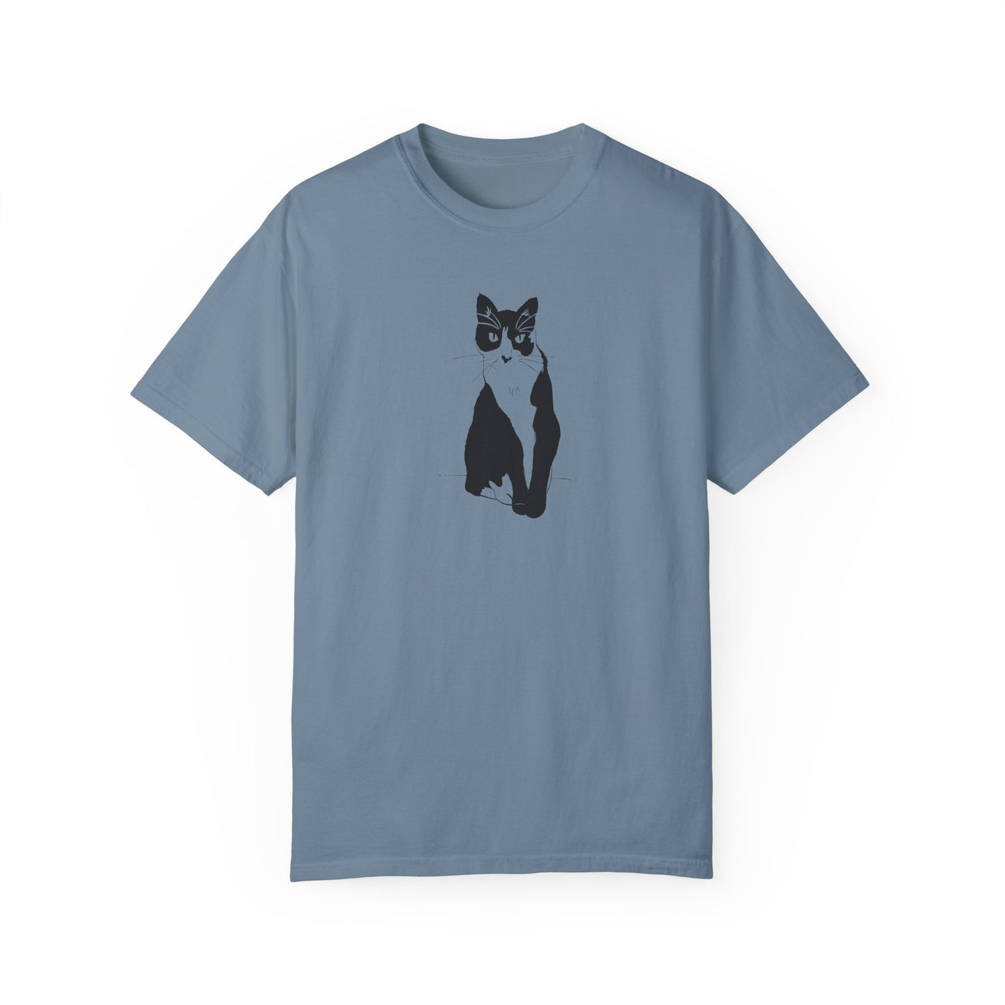 Cat Tee (Transparent Style Cat) - Cat Drawing Shirt