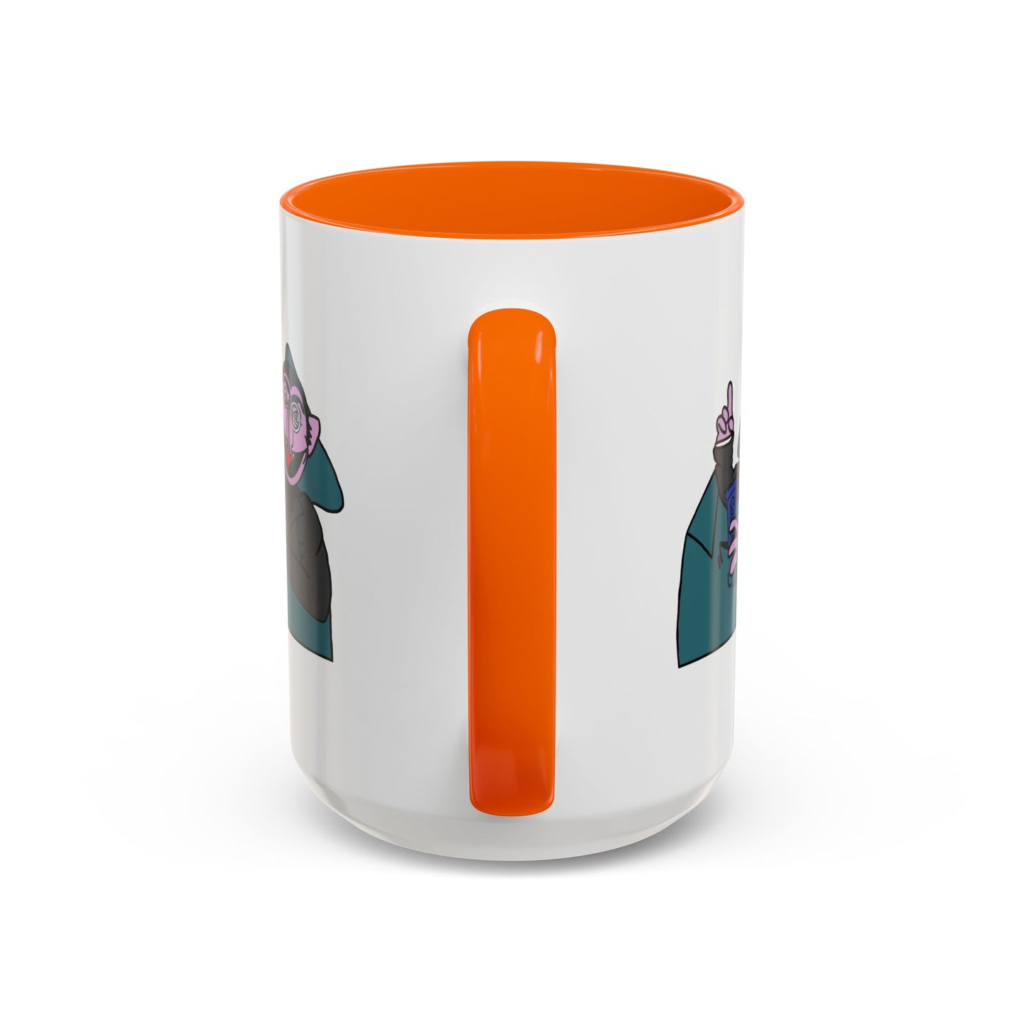 The Count Stealing Candy Accent Mug - Sesame Street The Count Parody Coffee Mug
