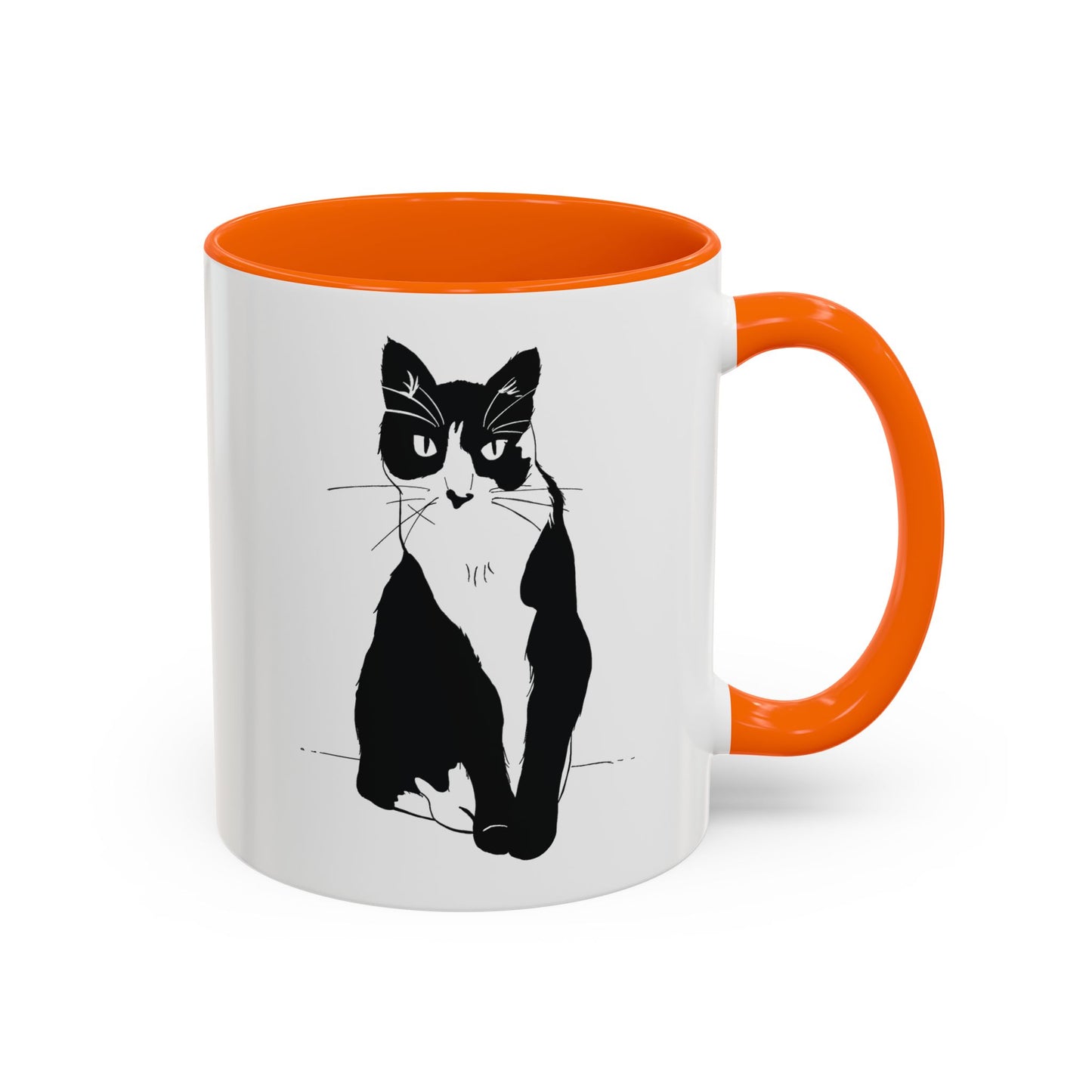 Cat Mug (Transparent Style Cat) - Two Cats Accent Edition Cat Mug