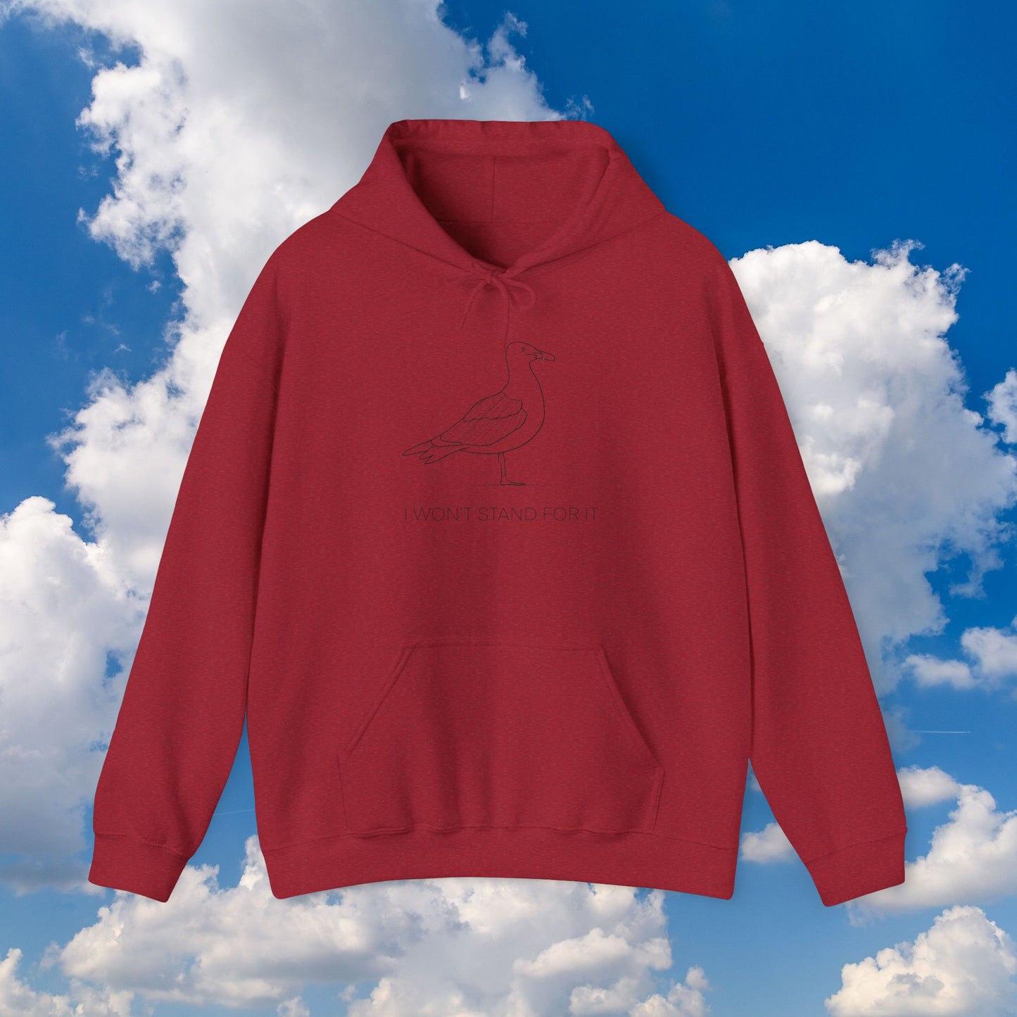 I Won't Stand For It Seagull Hoodie Sweatshirt