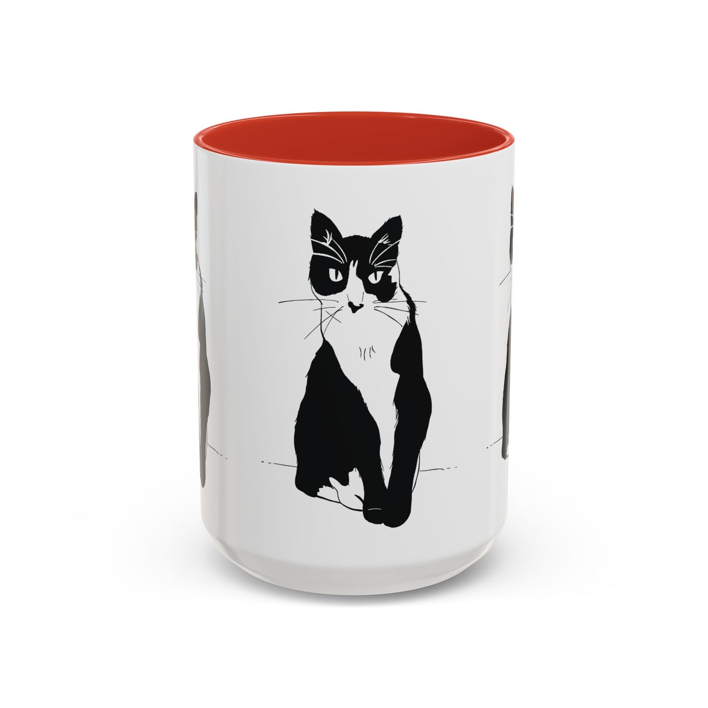 Three Cats Accent Mug (Transparent Style Cat) - Three Cats Edition Cat Mug