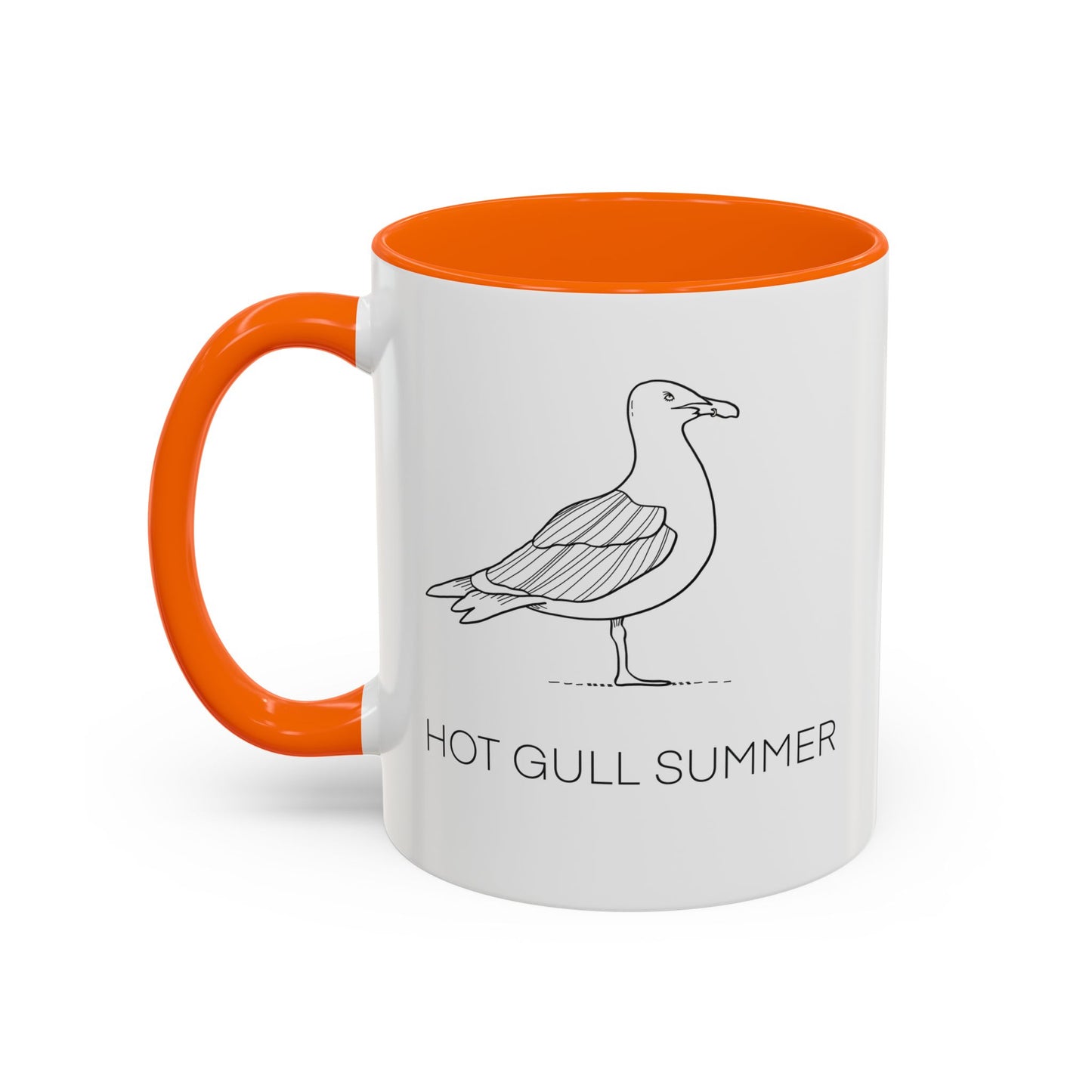 Hot Gull Summer Seagull Accent Mug