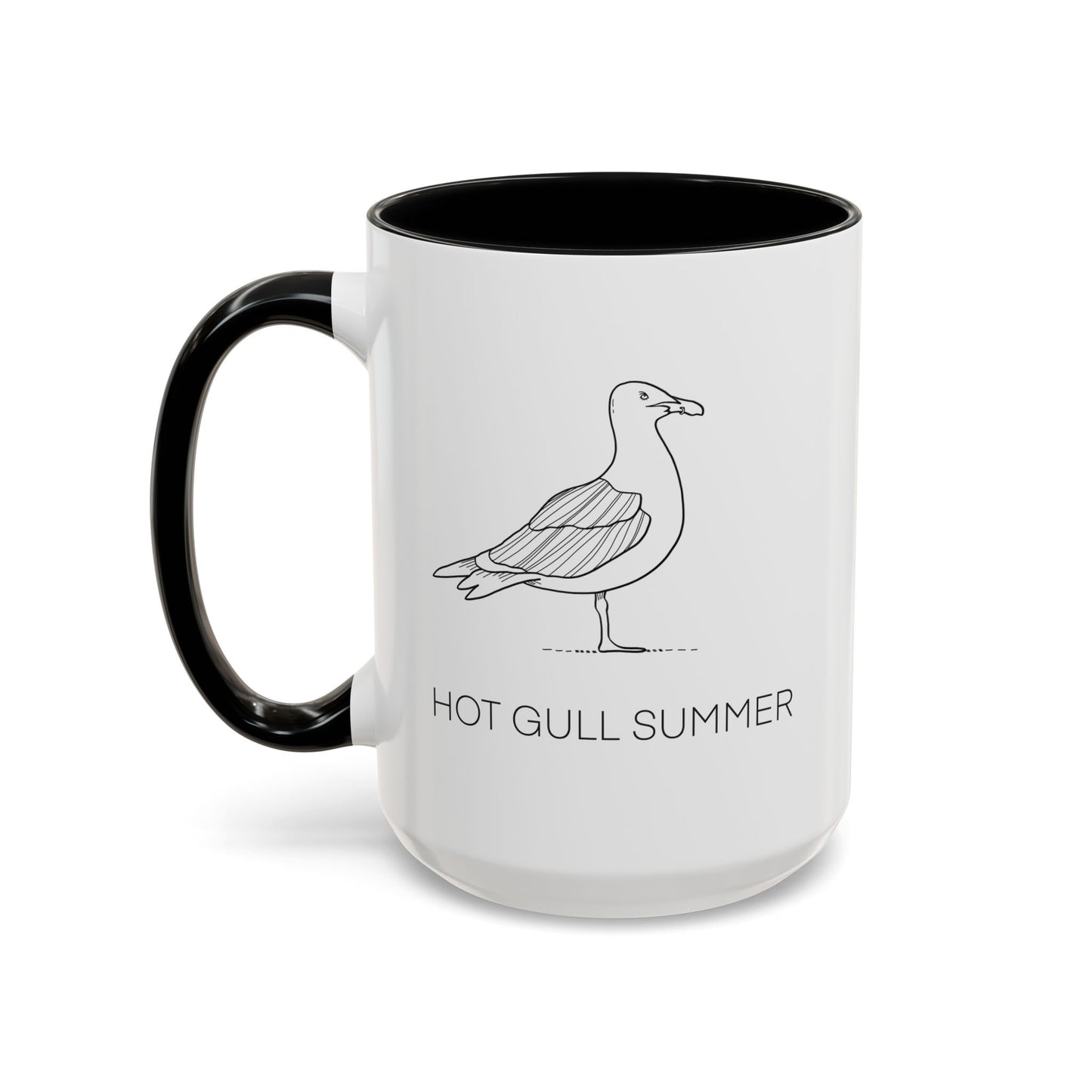 Hot Gull Summer Seagull Accent Mug
