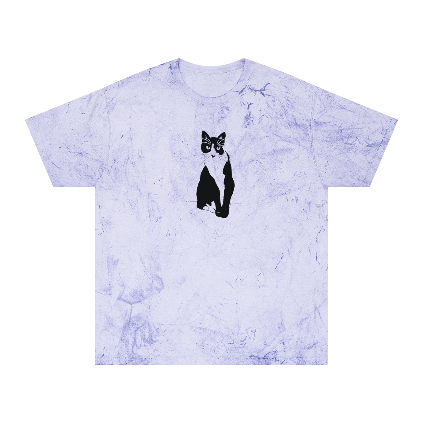 Cat Color Blast Tee (Transparent Style Cat) - Cat Drawing Shirt