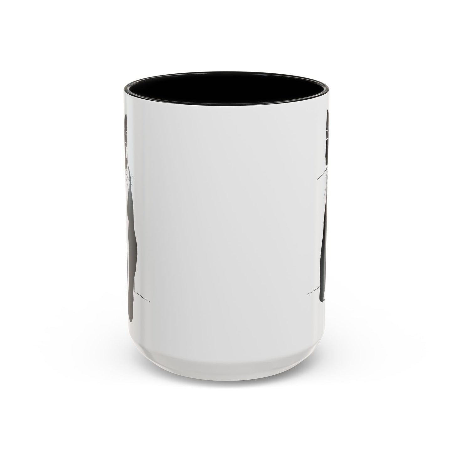 Cat Mug (Transparent Style Cat) - Two Cats Accent Edition Cat Mug
