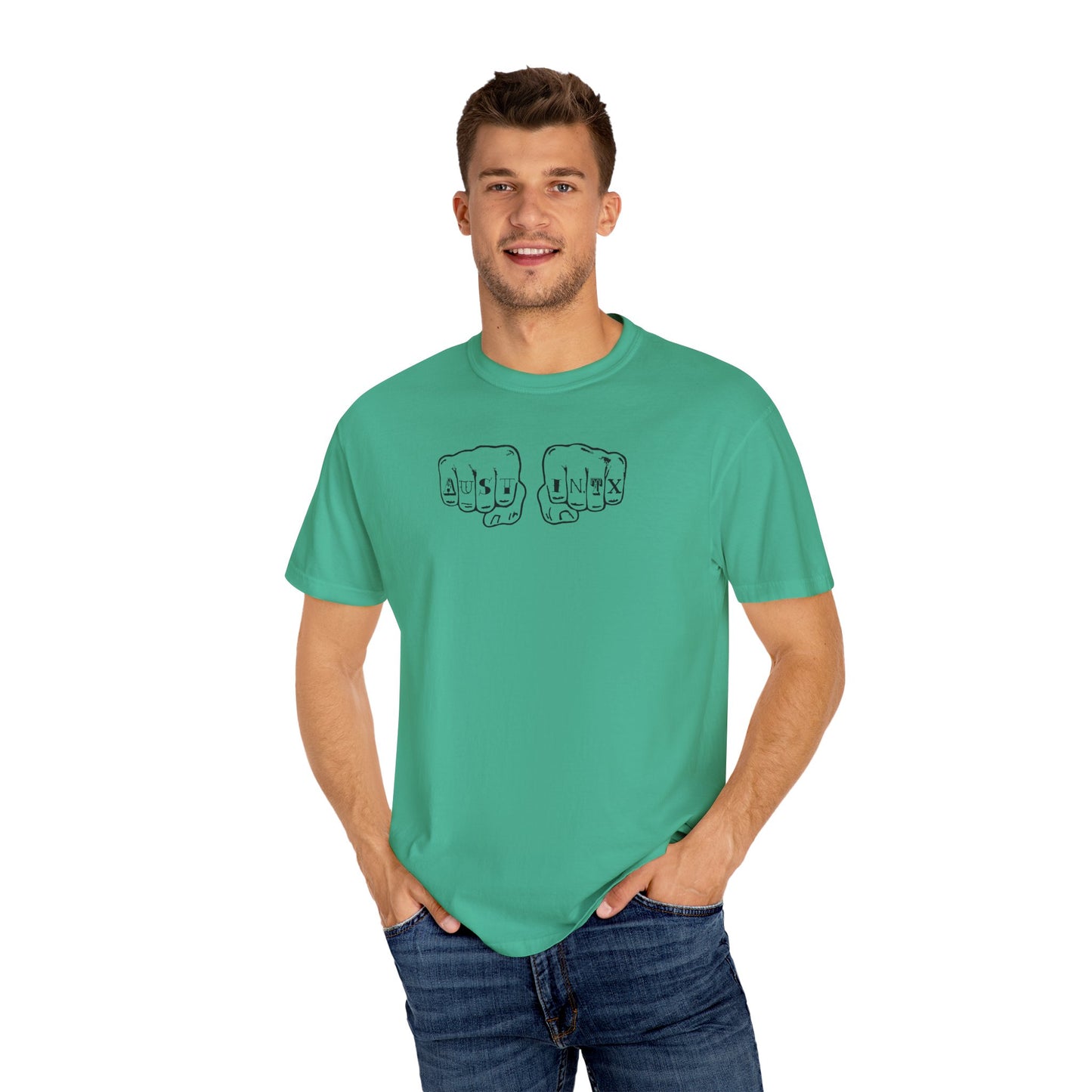 Austin Knuckle Tats - Tattooed Fists Tee