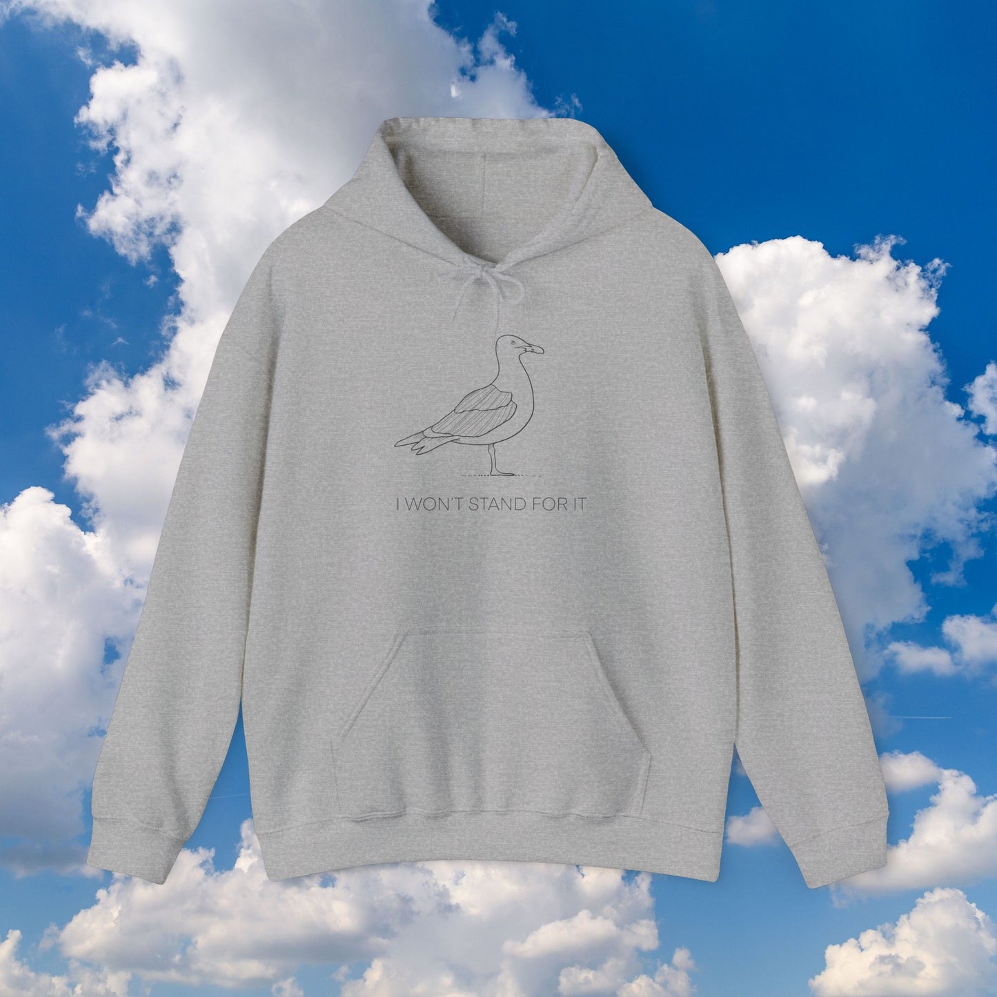 I Won't Stand For It Seagull Hoodie Sweatshirt