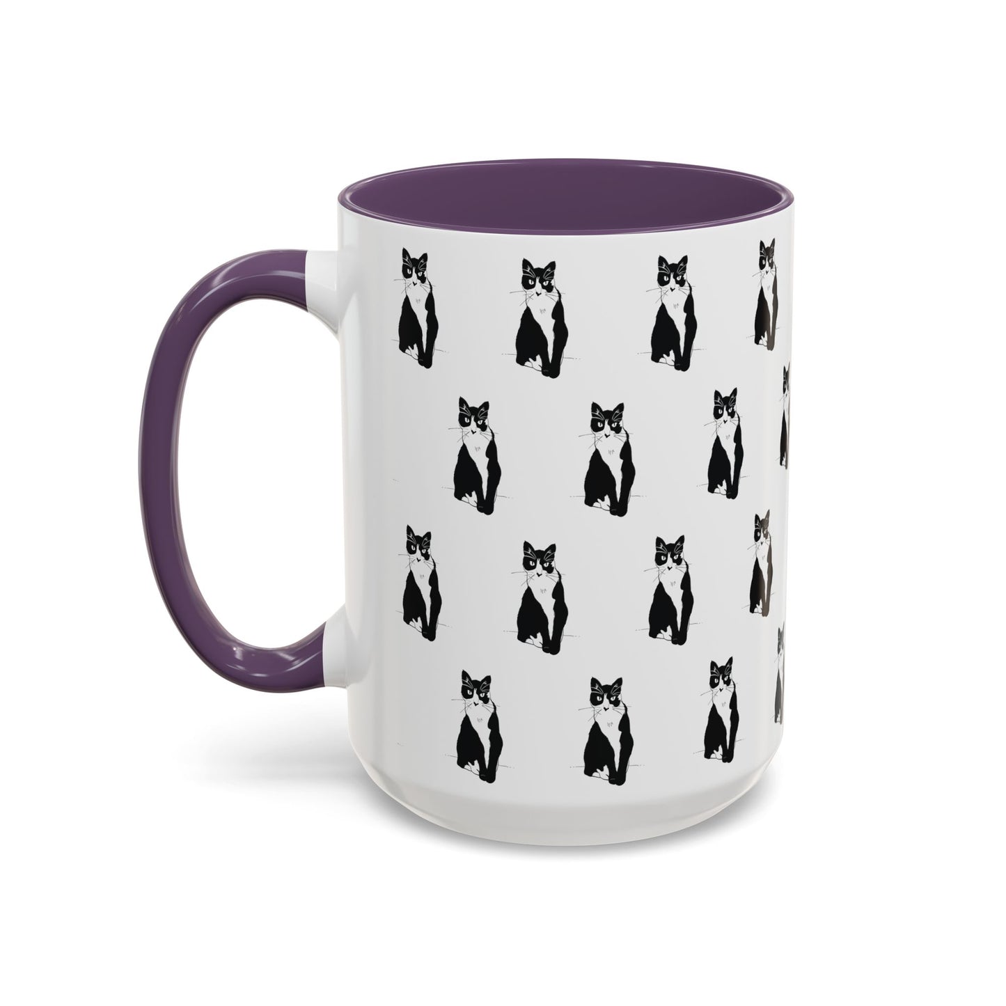 Herd of Cats Accent Mug (Transparent Style Cat) - Cat Mug