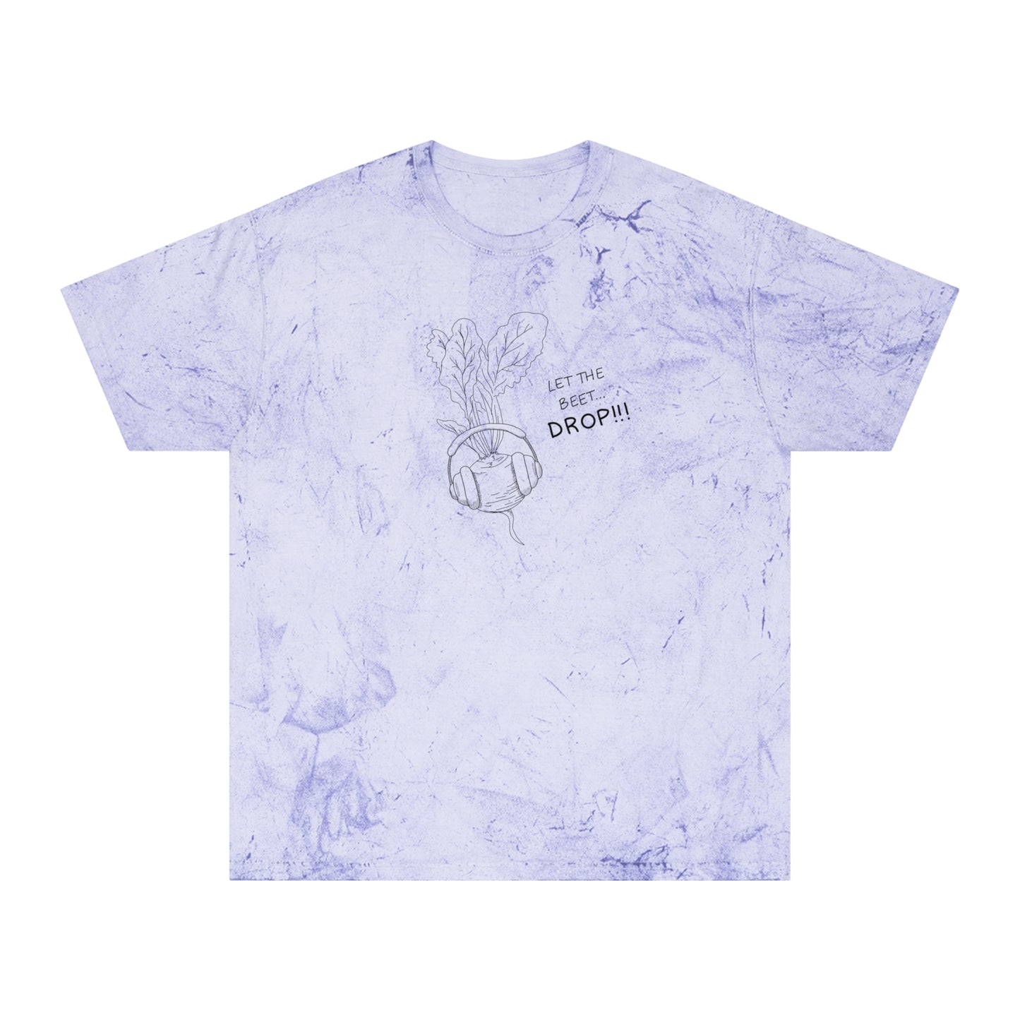 Let The Beet Drop Outline Color Blast Tee