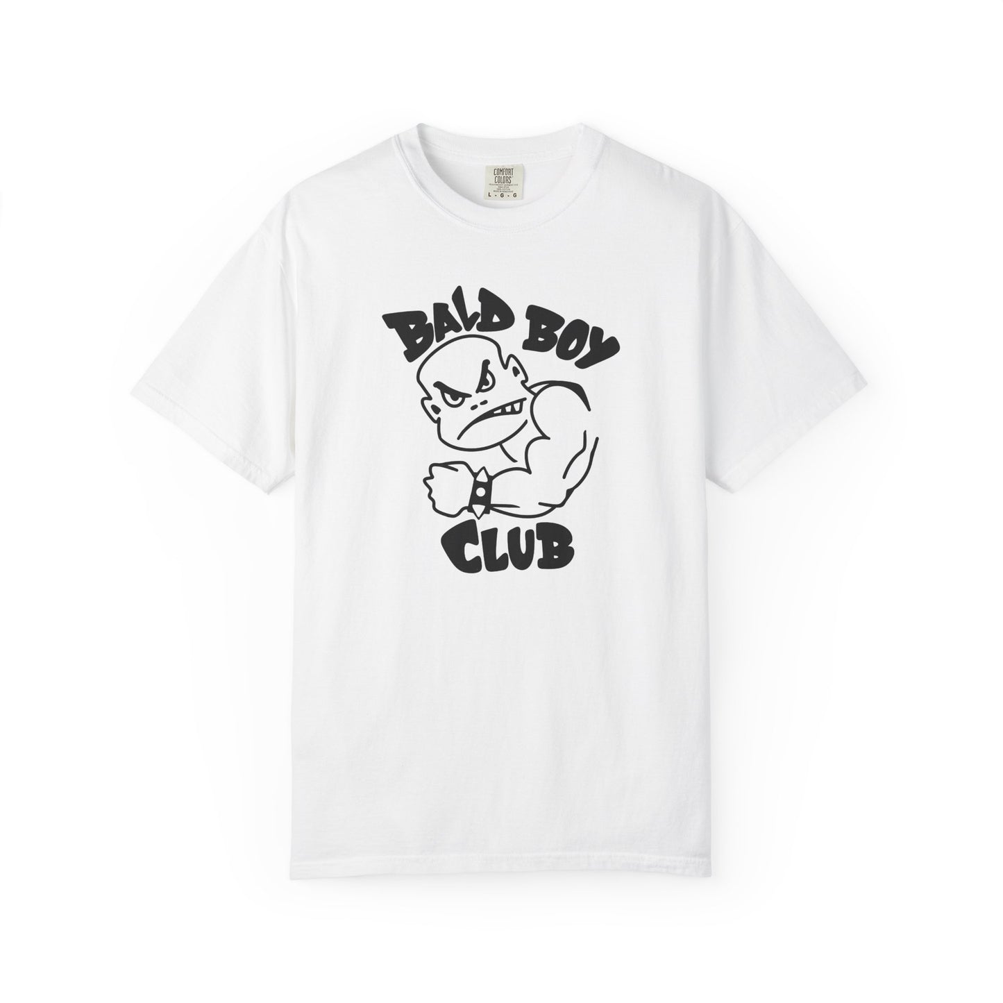 Bald Boy Club T-Shirt Front Design - Bald Boy Club Shirt - Bad Boy Club Parody Tee