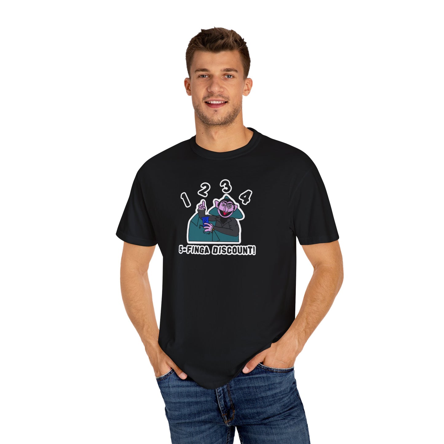 Five Finger Discount Tee - Sesame Street The Count Parody Shirt