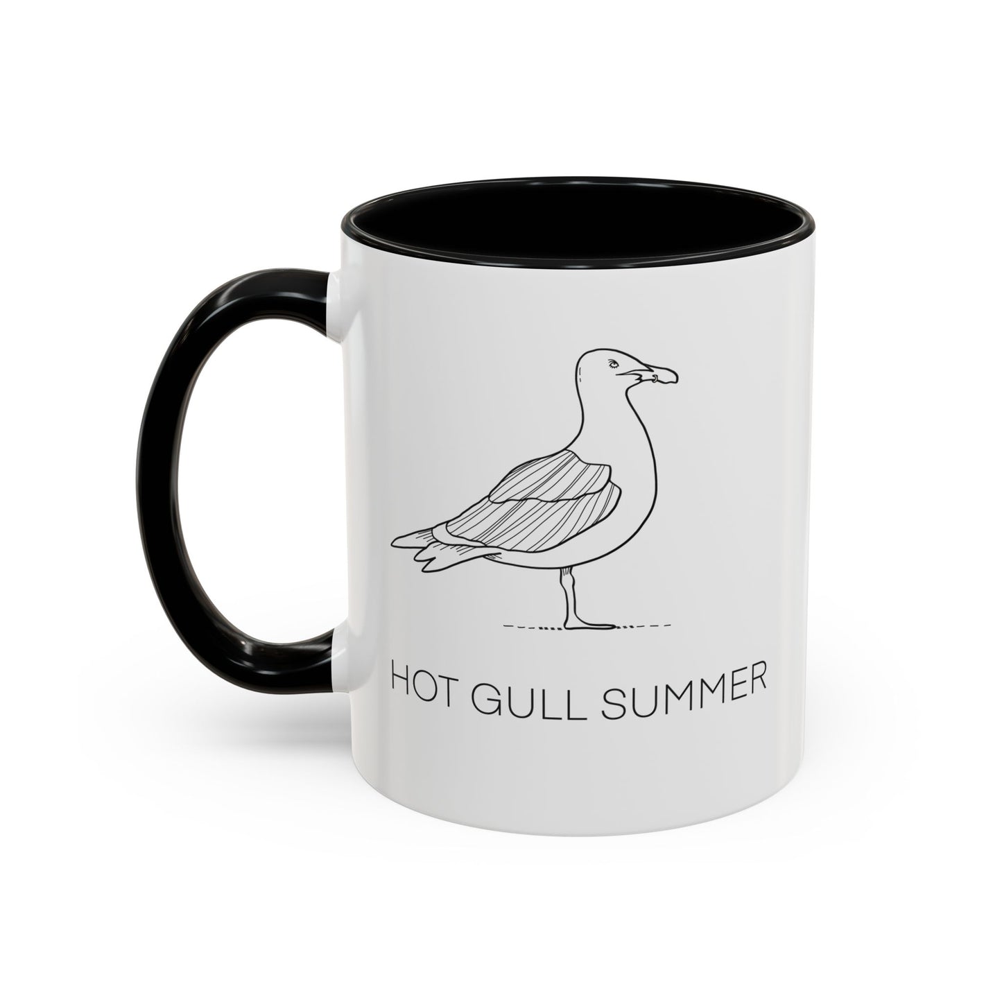 Hot Gull Summer Seagull Accent Mug