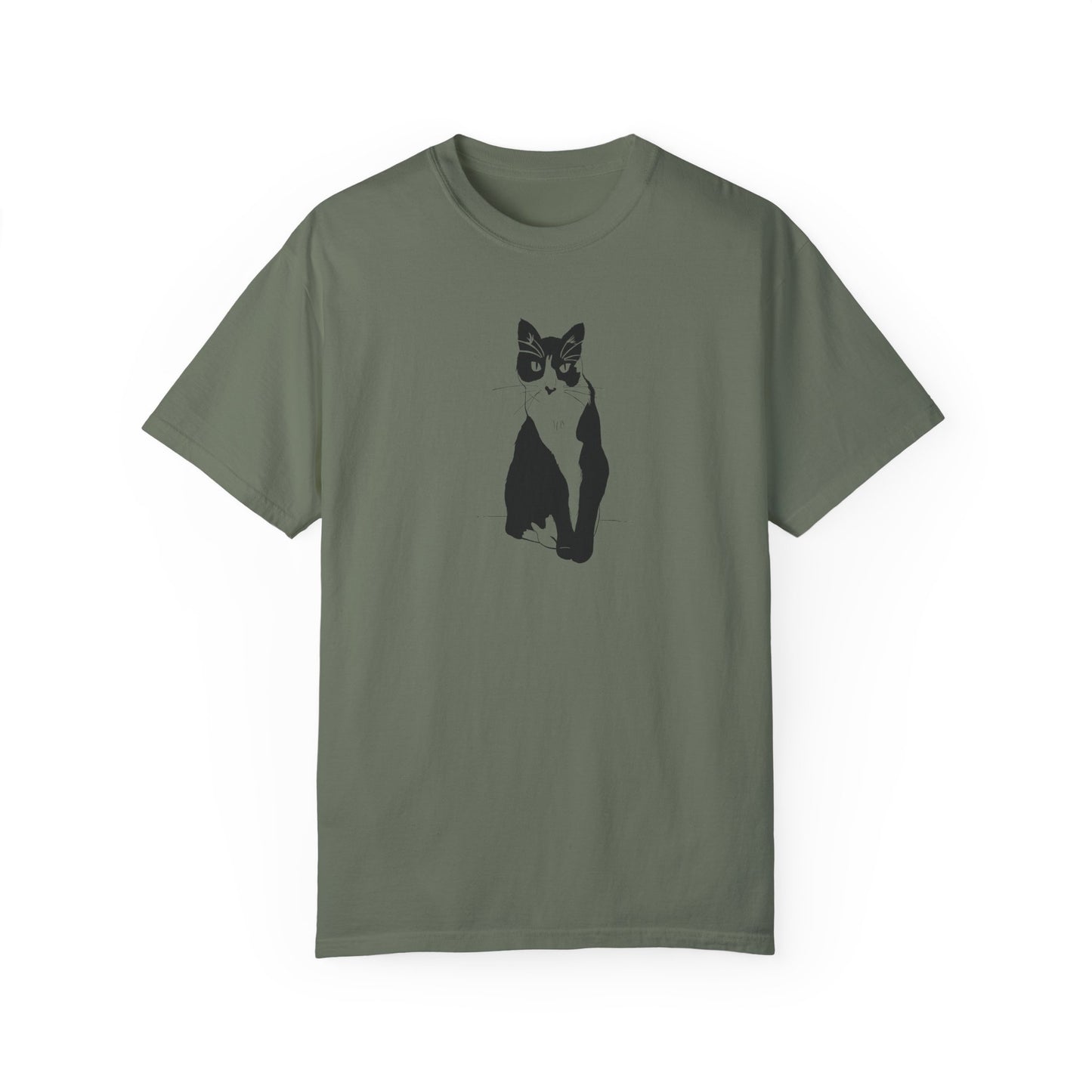 Cat Tee (Transparent Style Cat) - Cat Drawing Shirt