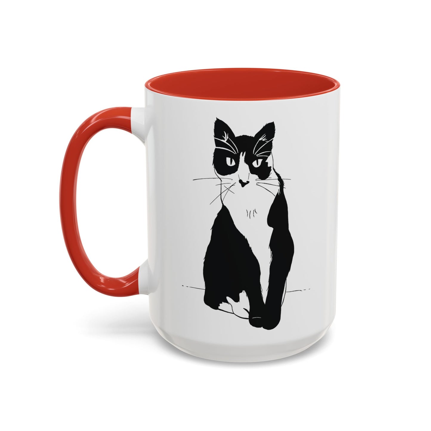 Cat Mug (Transparent Style Cat) - Two Cats Accent Edition Cat Mug