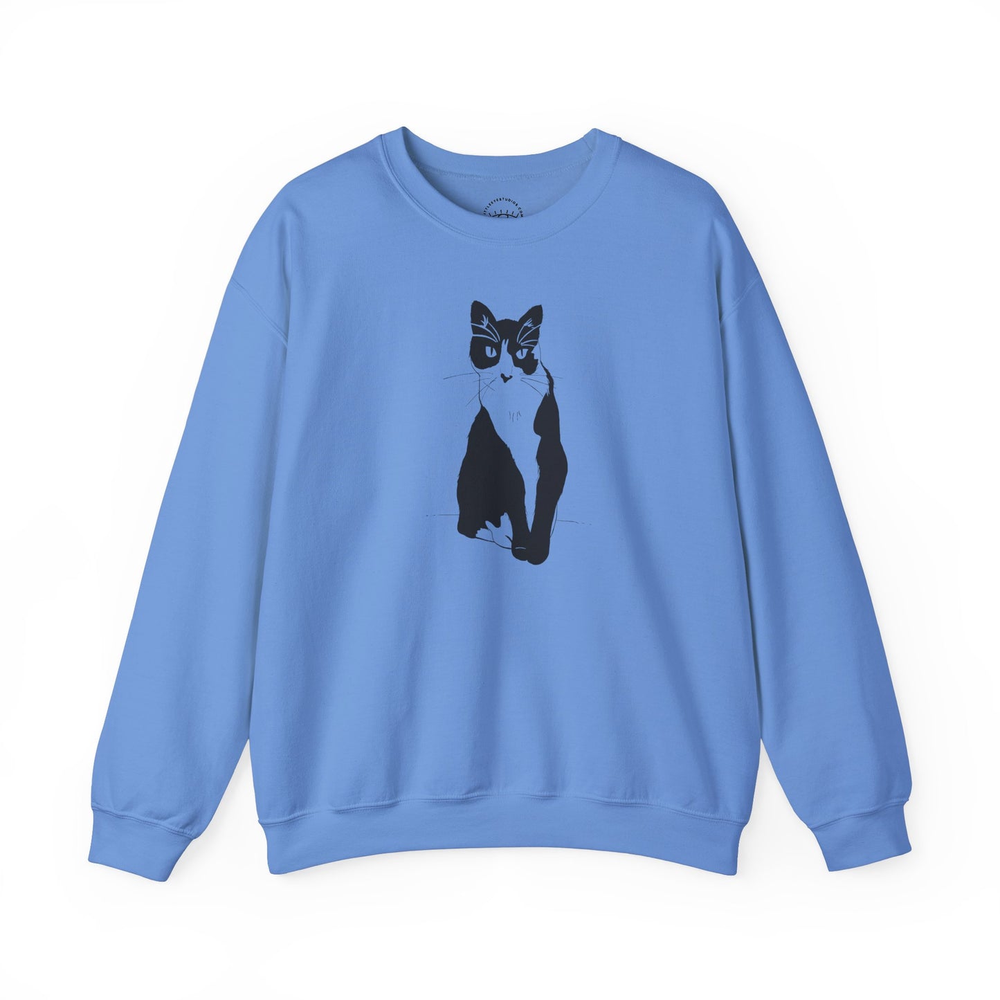 Cat Sweatshirt (Transparent Style Cat) - Cat Drawing Sweatshirt