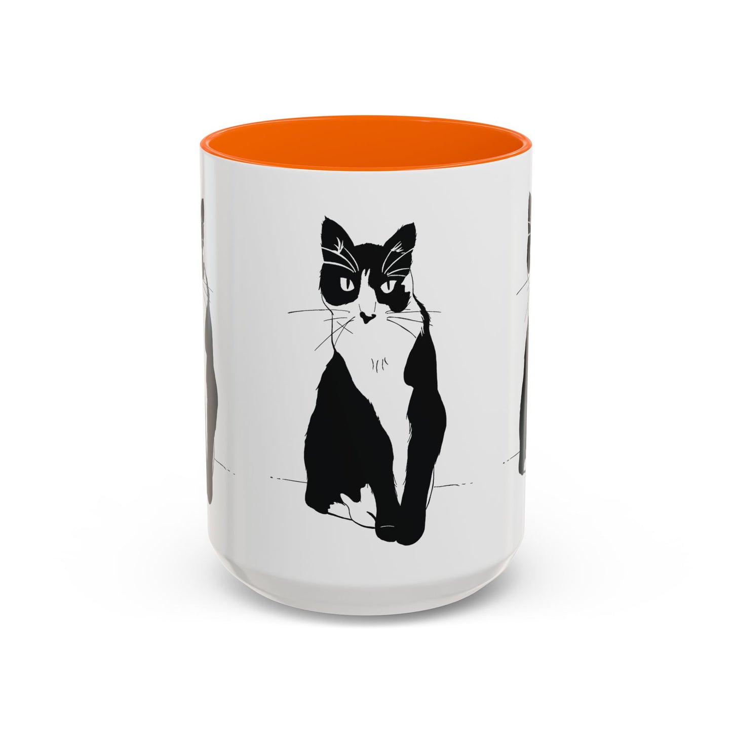 Three Cats Accent Mug (Transparent Style Cat) - Three Cats Edition Cat Mug