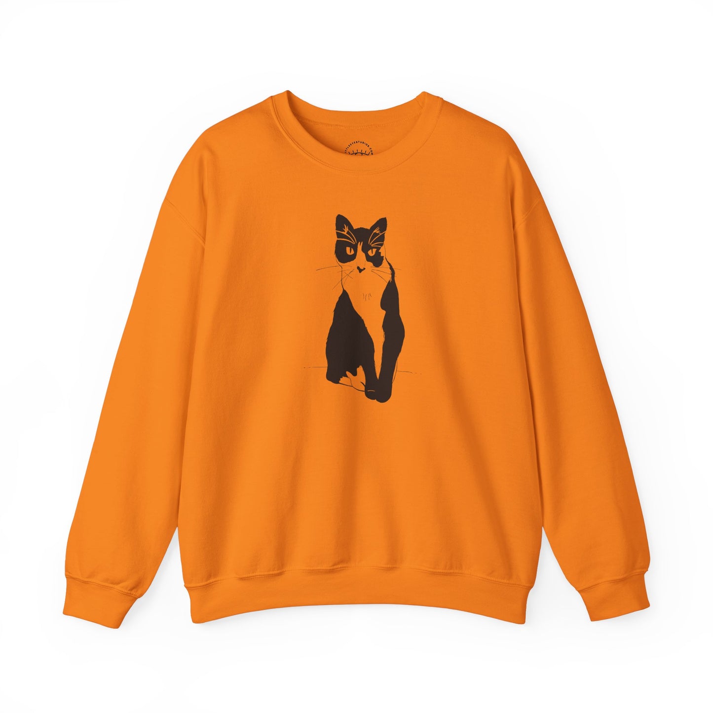 Cat Sweatshirt (Transparent Style Cat) - Cat Drawing Sweatshirt