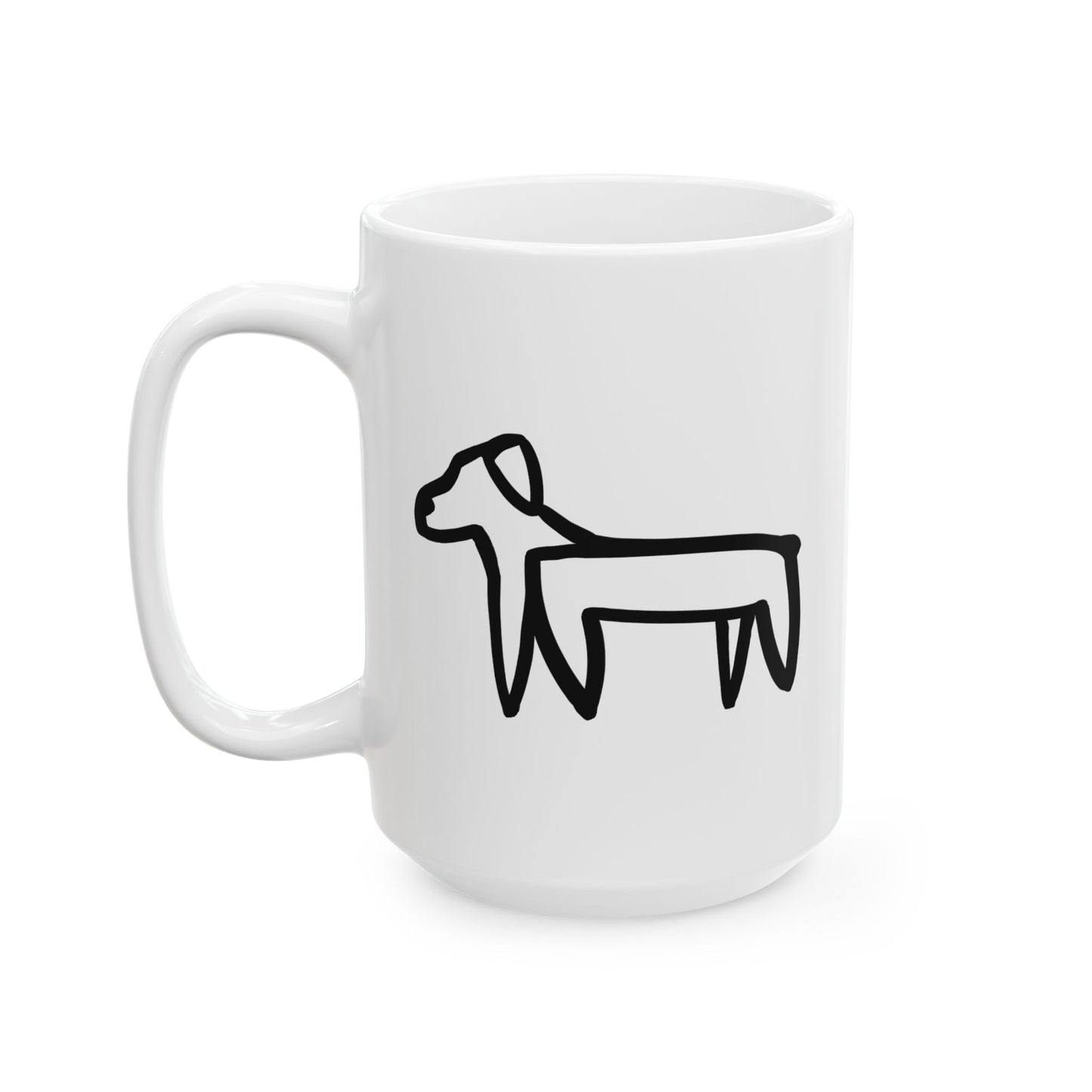 Dog Drawing Mug - Two Dogs Edition