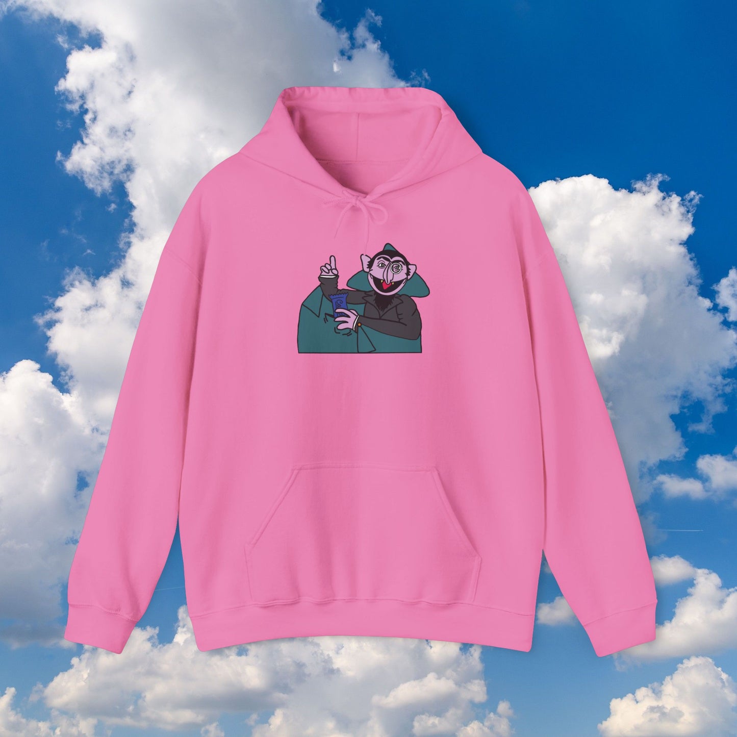 The Count Stealing Candy Hoodie - Sesame Street The Count Parody Hooded Sweatshirt