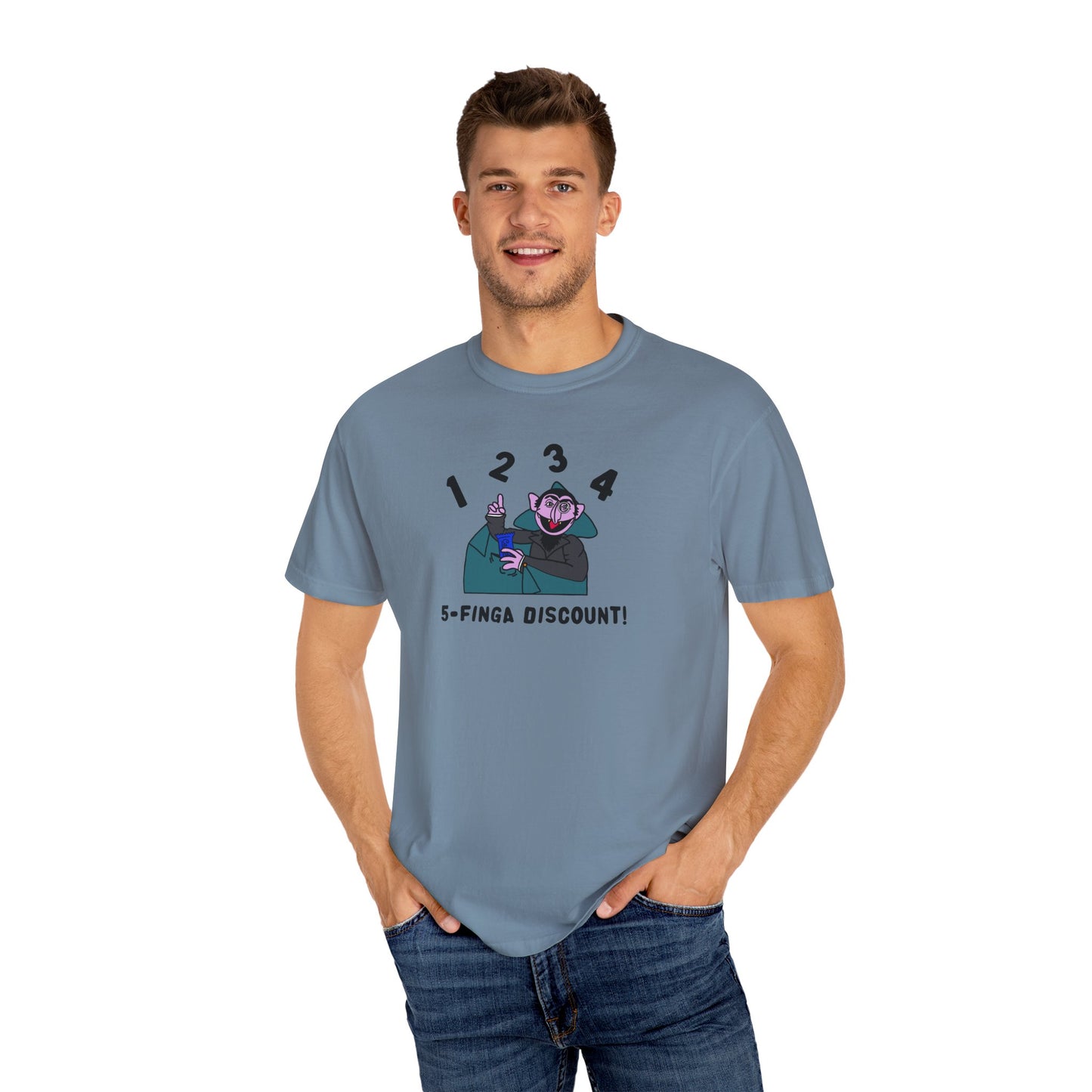 Five Finger Discount Tee - Sesame Street The Count Parody Shirt