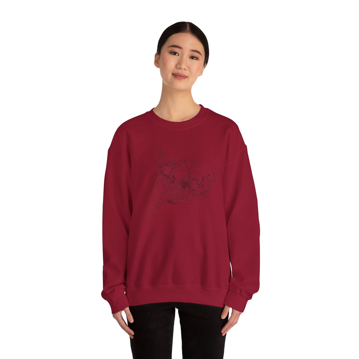 Motorcycle Drawing Sweatshirt