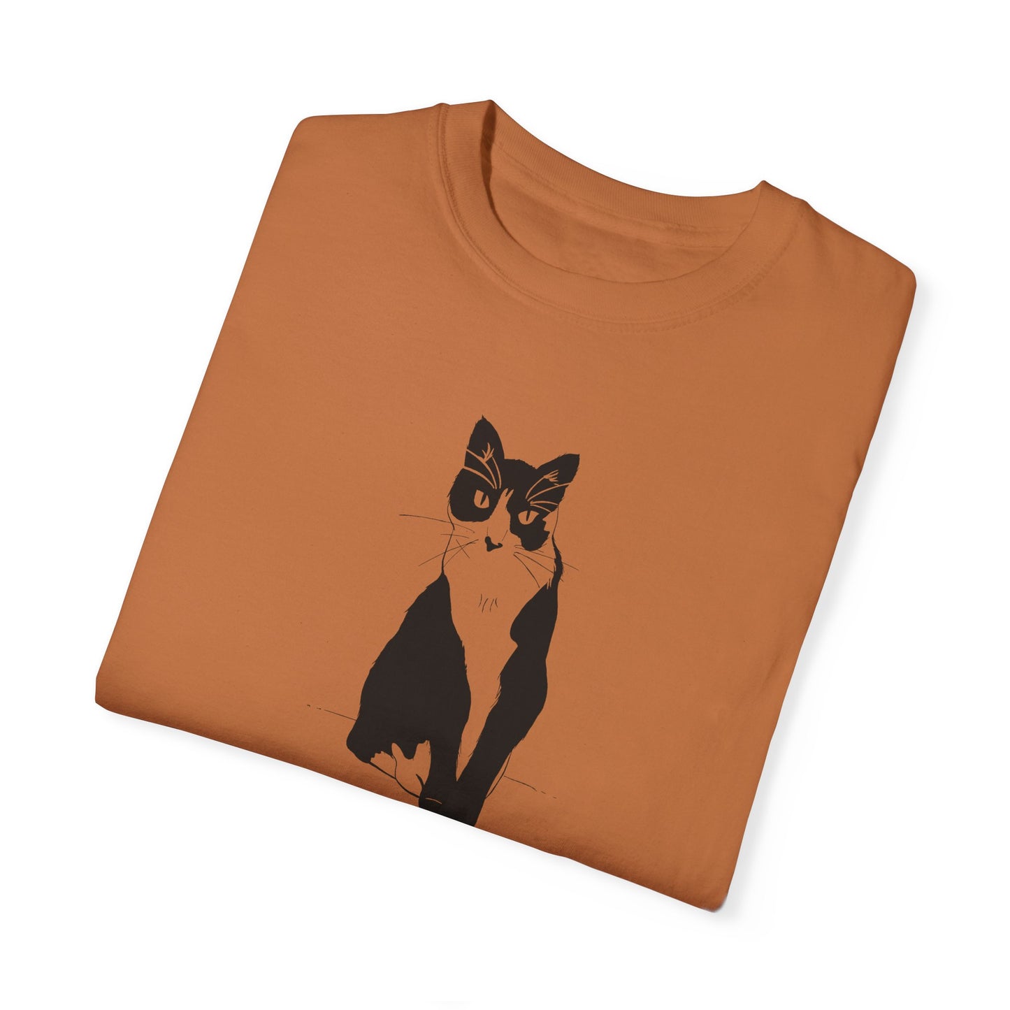 Cat Tee (Transparent Style Cat) - Cat Drawing Shirt