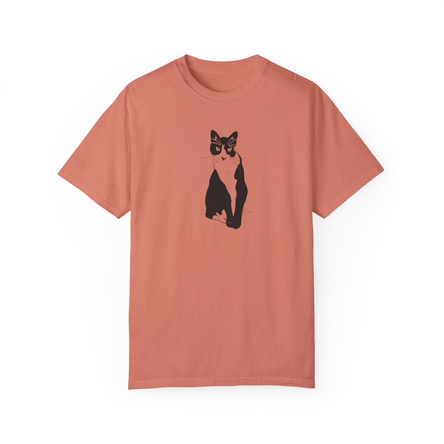 Cat Tee (Transparent Style Cat) - Cat Drawing Shirt