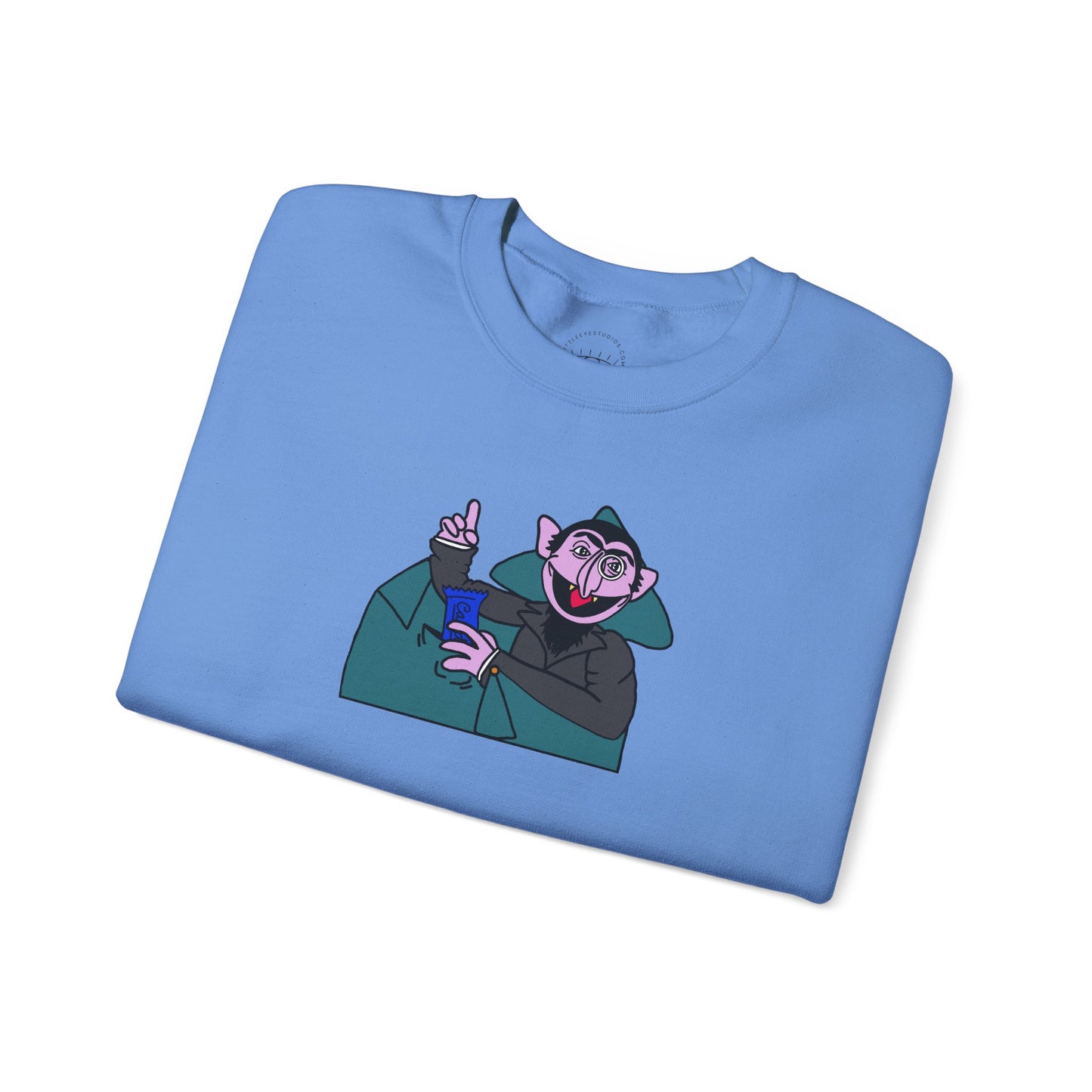 The Count Stealing Candy Sweatshirt - Sesame Street The Count Parody Sweatshirt