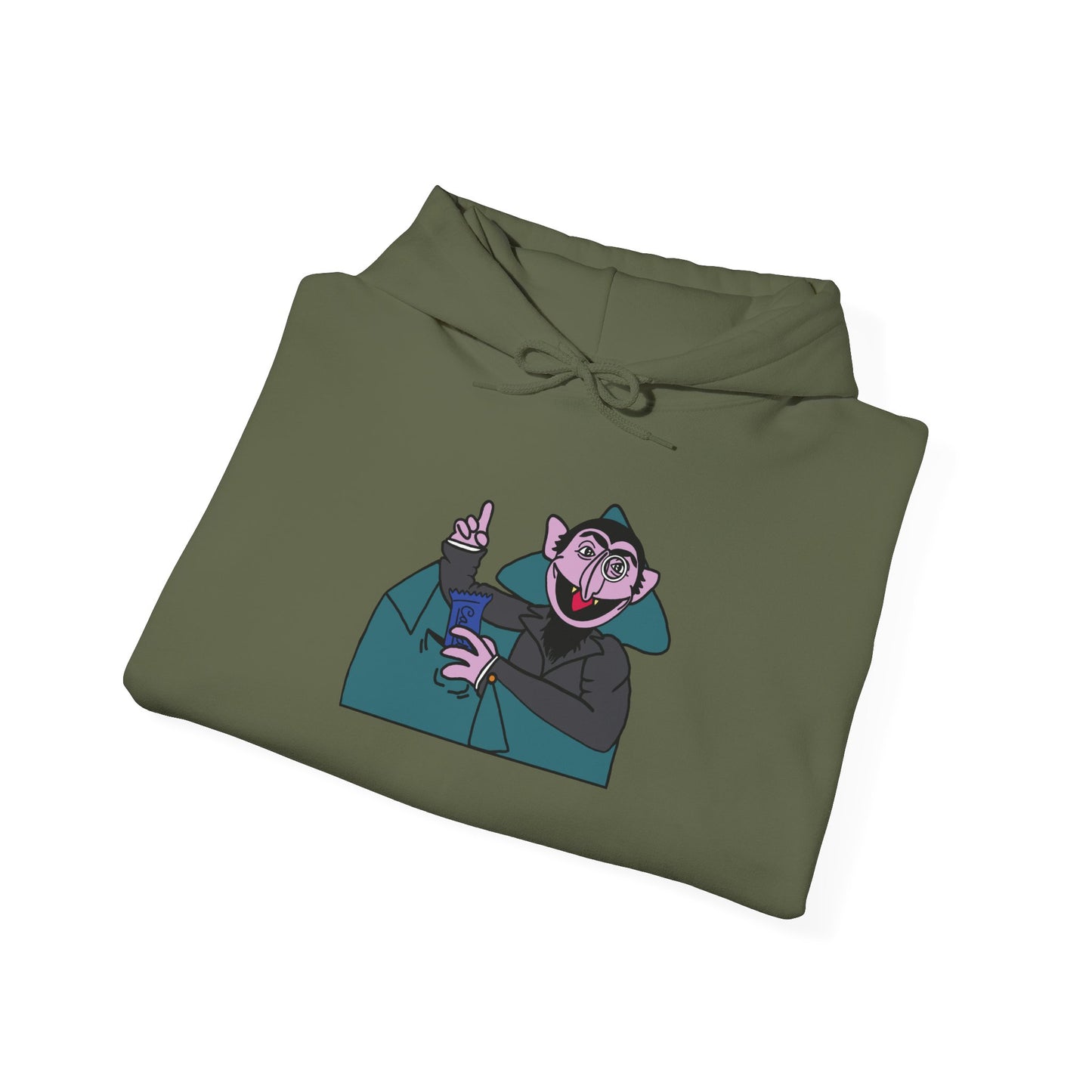 The Count Stealing Candy Hoodie - Sesame Street The Count Parody Hooded Sweatshirt