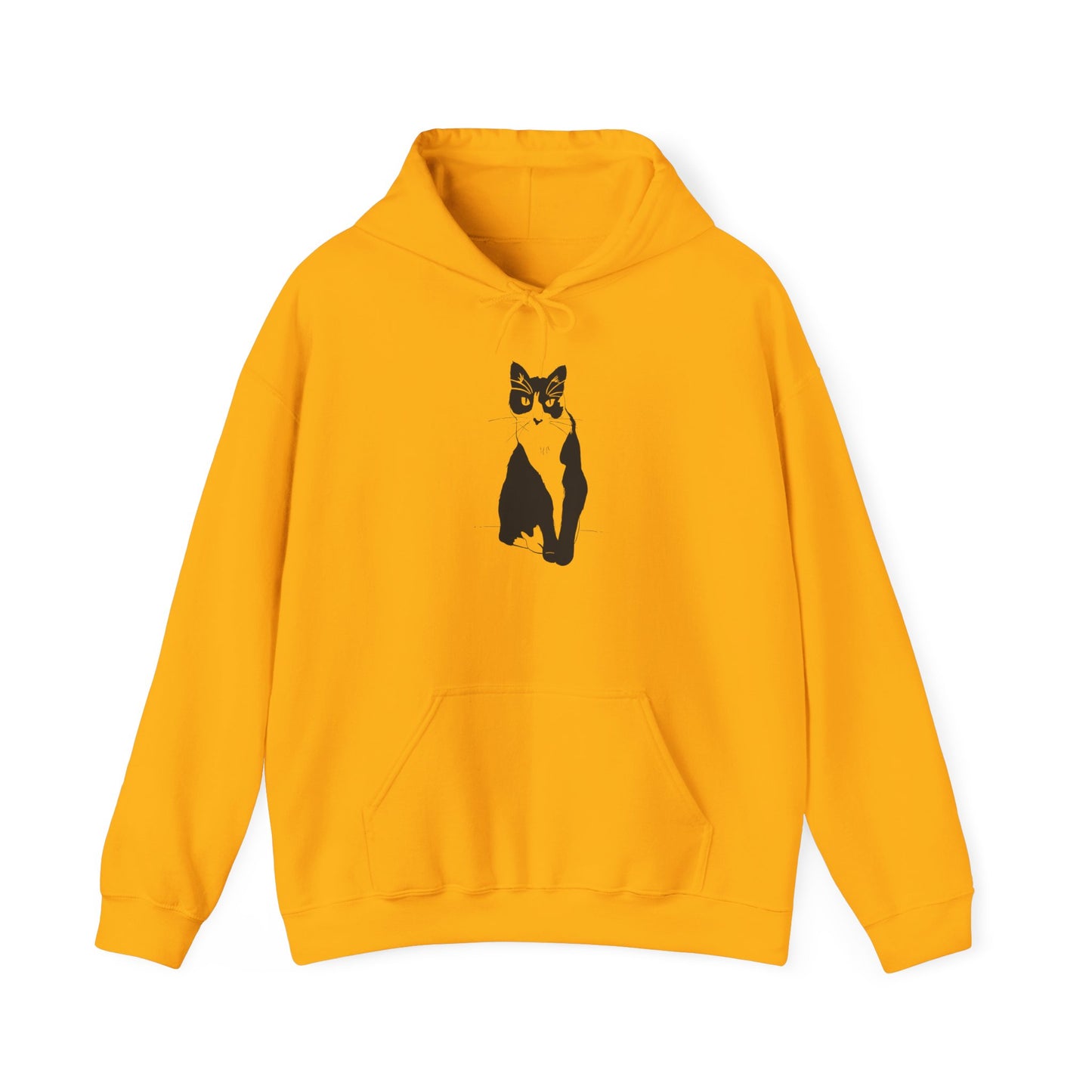 Cat Hoodie (Transparent Style Cat) - Cat Drawing Hooded Sweatshirt